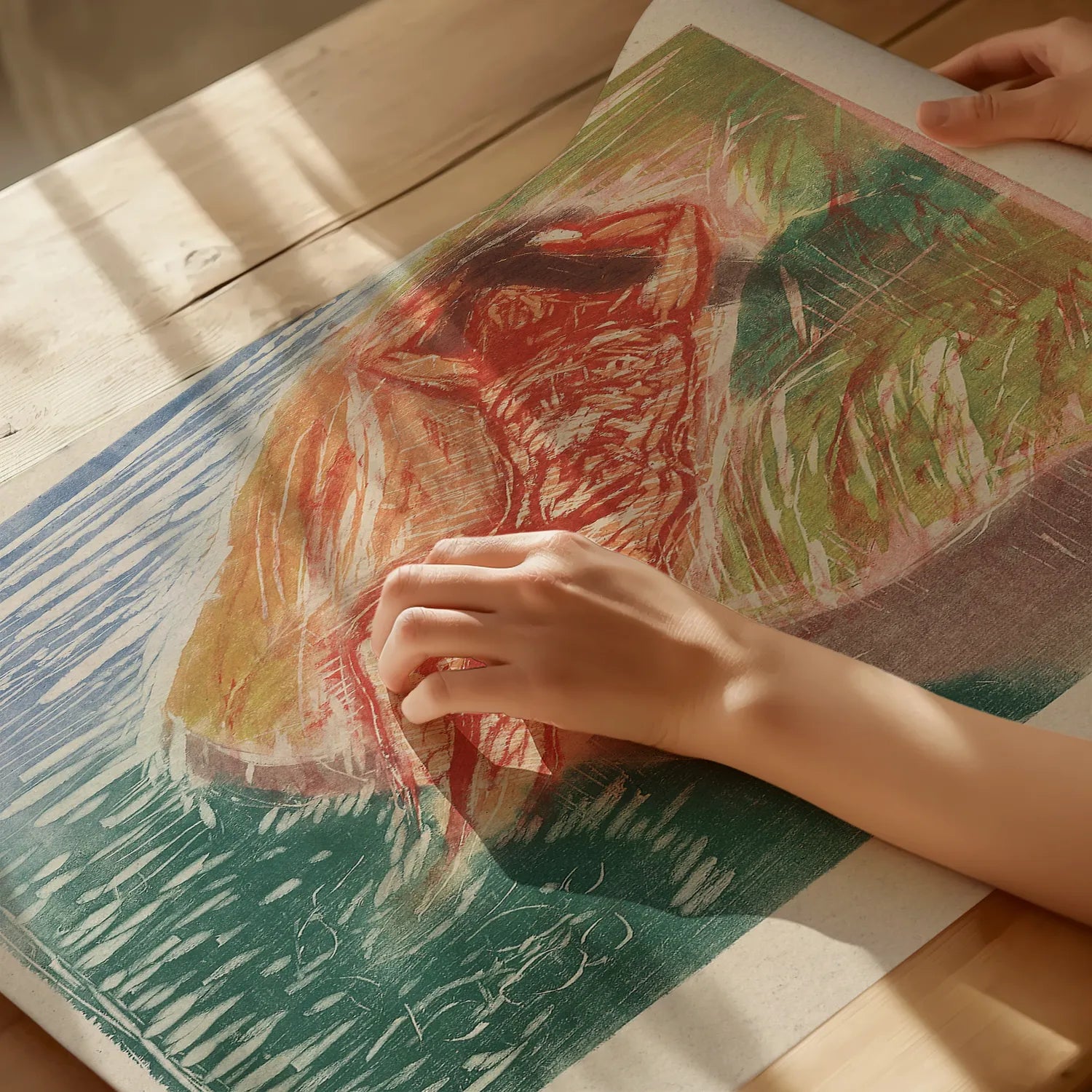 Edvard Munch - Sunbathing I #7 a beautiful painting reproduction by GalleryInk.Art
