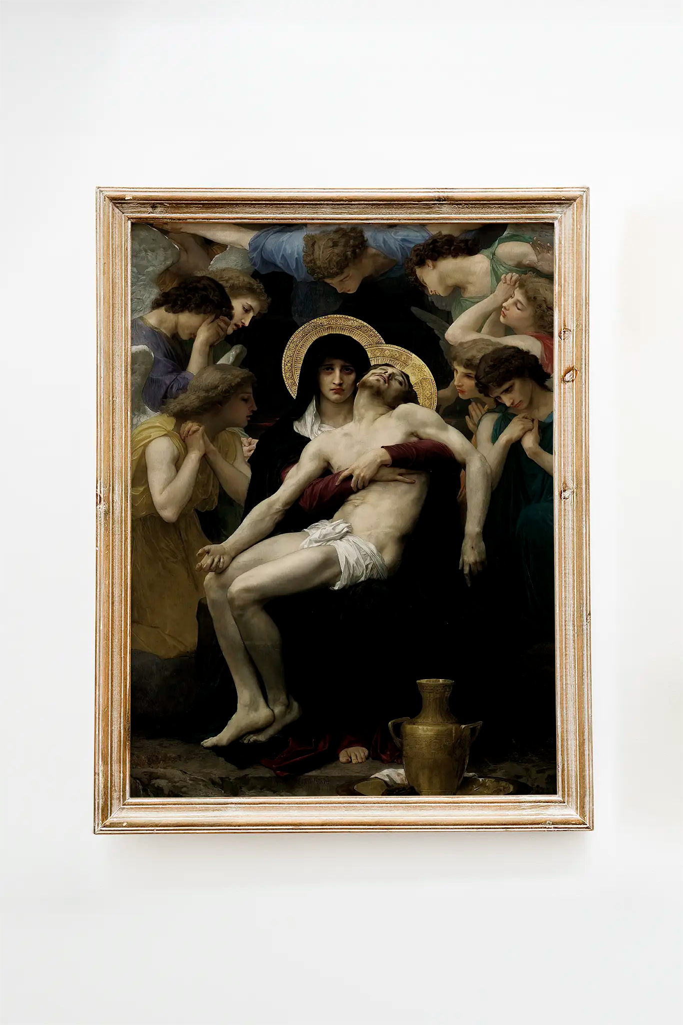 William Bouguereau - Pieta #1 a beautiful painting reproduction printed by GalleryInk.Art, a store providing religious wall art prints