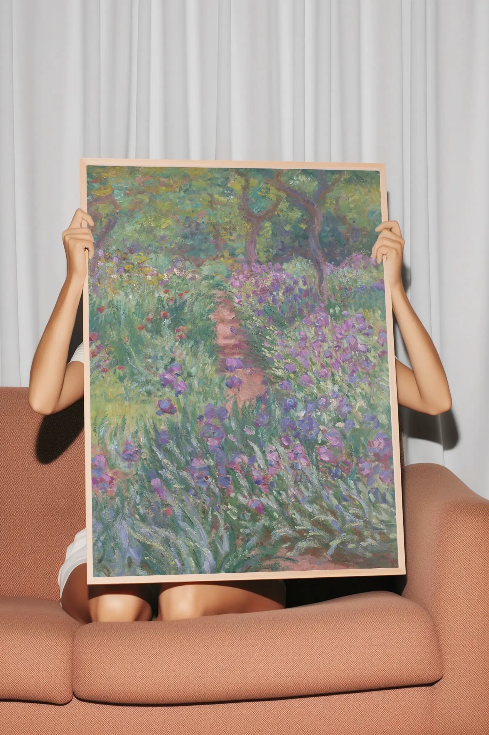 Claude Monet - The Artist’s Garden in Giverny #90 a beautiful painting reproduction by GalleryInk.Art