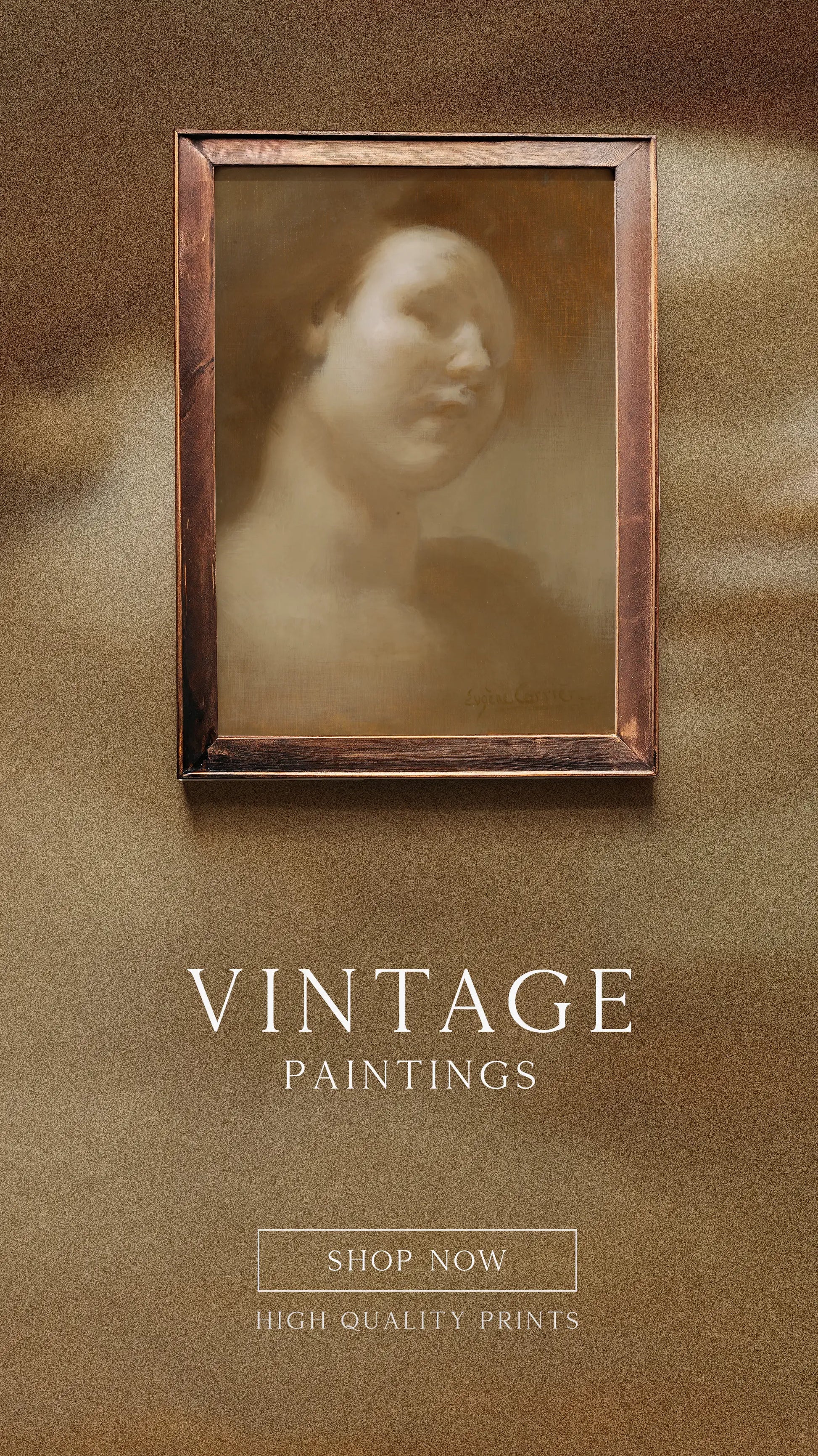 Eugene Carriere - Portrait of a Girl #32 carriere a beautiful painting reproduction by GalleryInk.Art