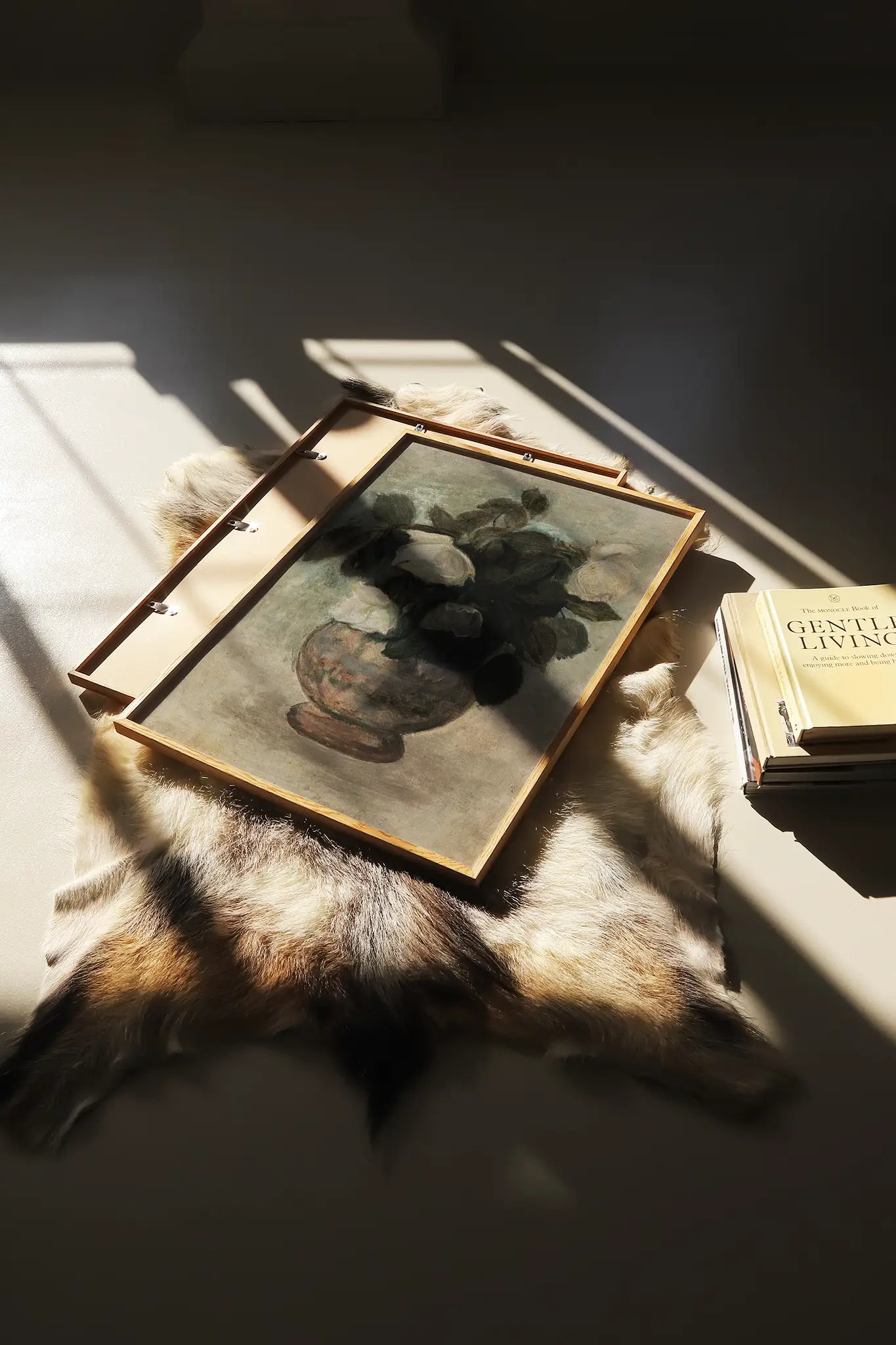 Tadeusz Makowski - Białe róże #29 a beautiful painting reproduction printed by GalleryInk.Art, a store providing still life wall art prints