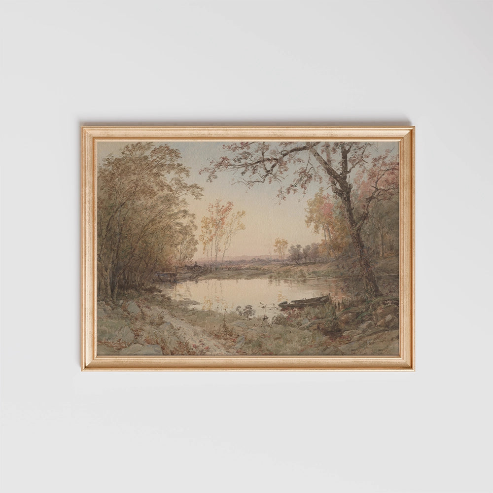 Hastings-on-Hudson by Jasper F Cropsey - Fine Art Print