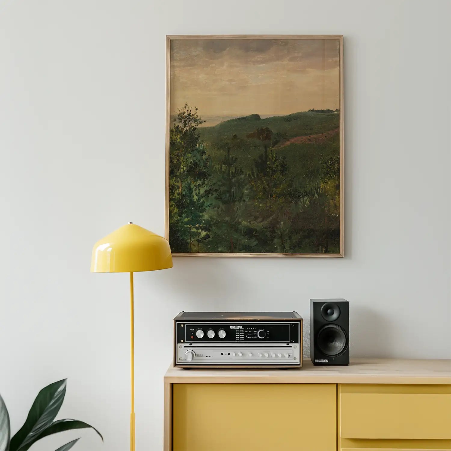 Spruce Saplings in Sandy Soil Study by Werner Holmberg - Art Print Mockup 3