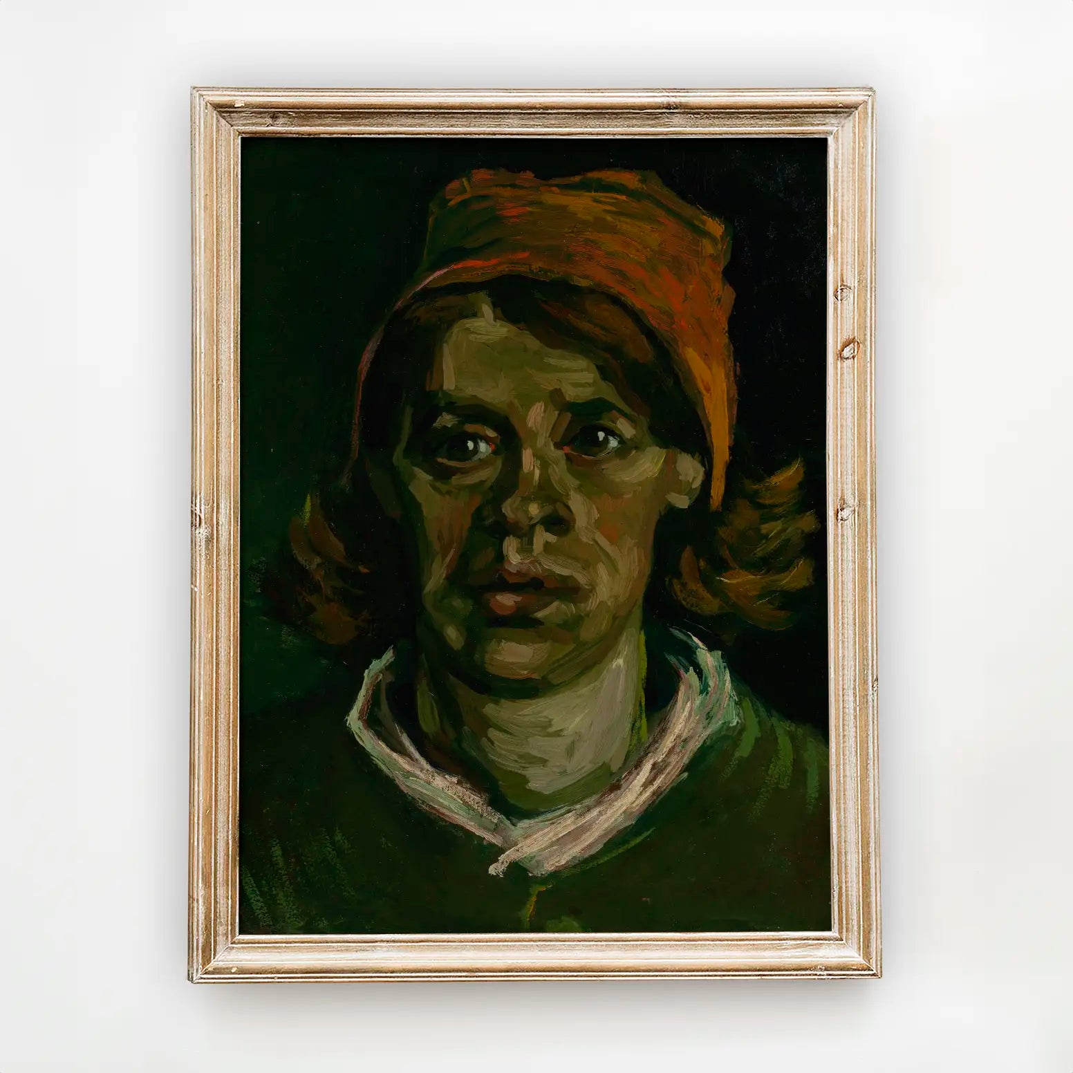Vincent Van Gogh - Head of a woman #178 a beautiful painting reproduction by GalleryInk.Art