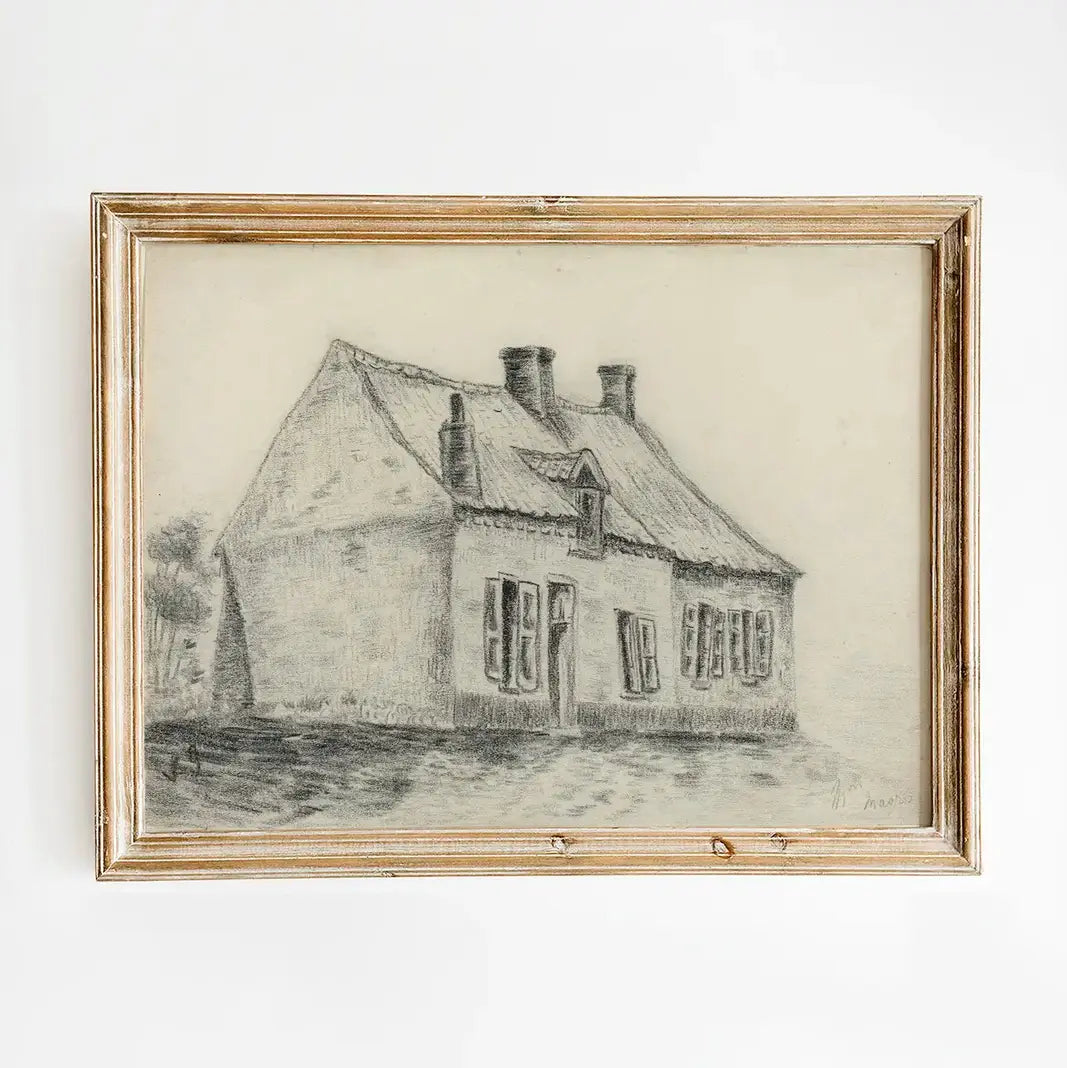Vincent van Gogh - The Magrot House, Cuesmes #213 vintage print by GalleryInk.Art