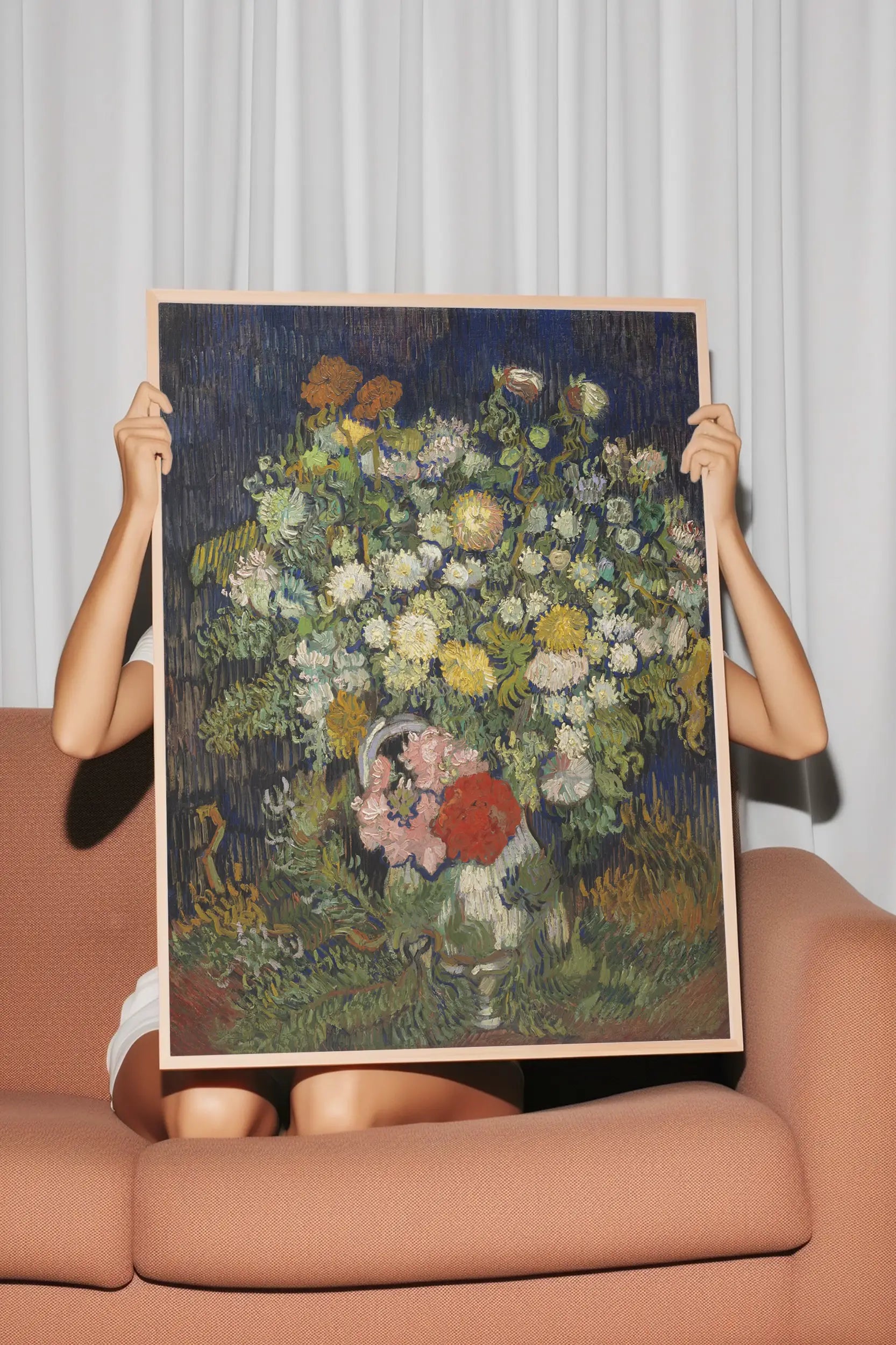 Vincent Van Gogh - Bouquet of Flowers in a Vase #99 a beautiful painting reproduction by GalleryInk.Art