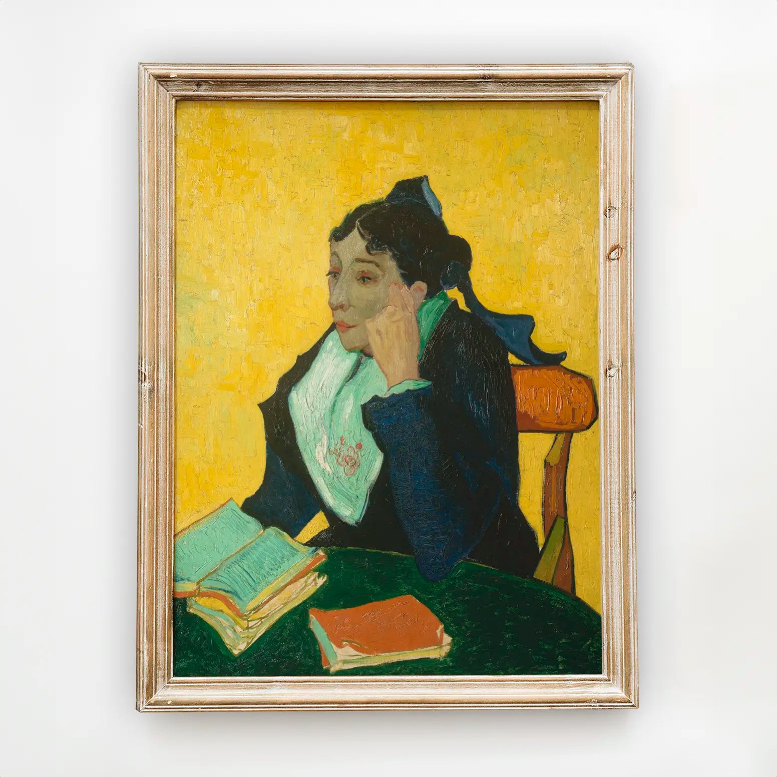 Vincent Van Gogh - L’Arlésienne; Madame Joseph-Michel Ginoux #103 a beautiful painting reproduction by GalleryInk.Art