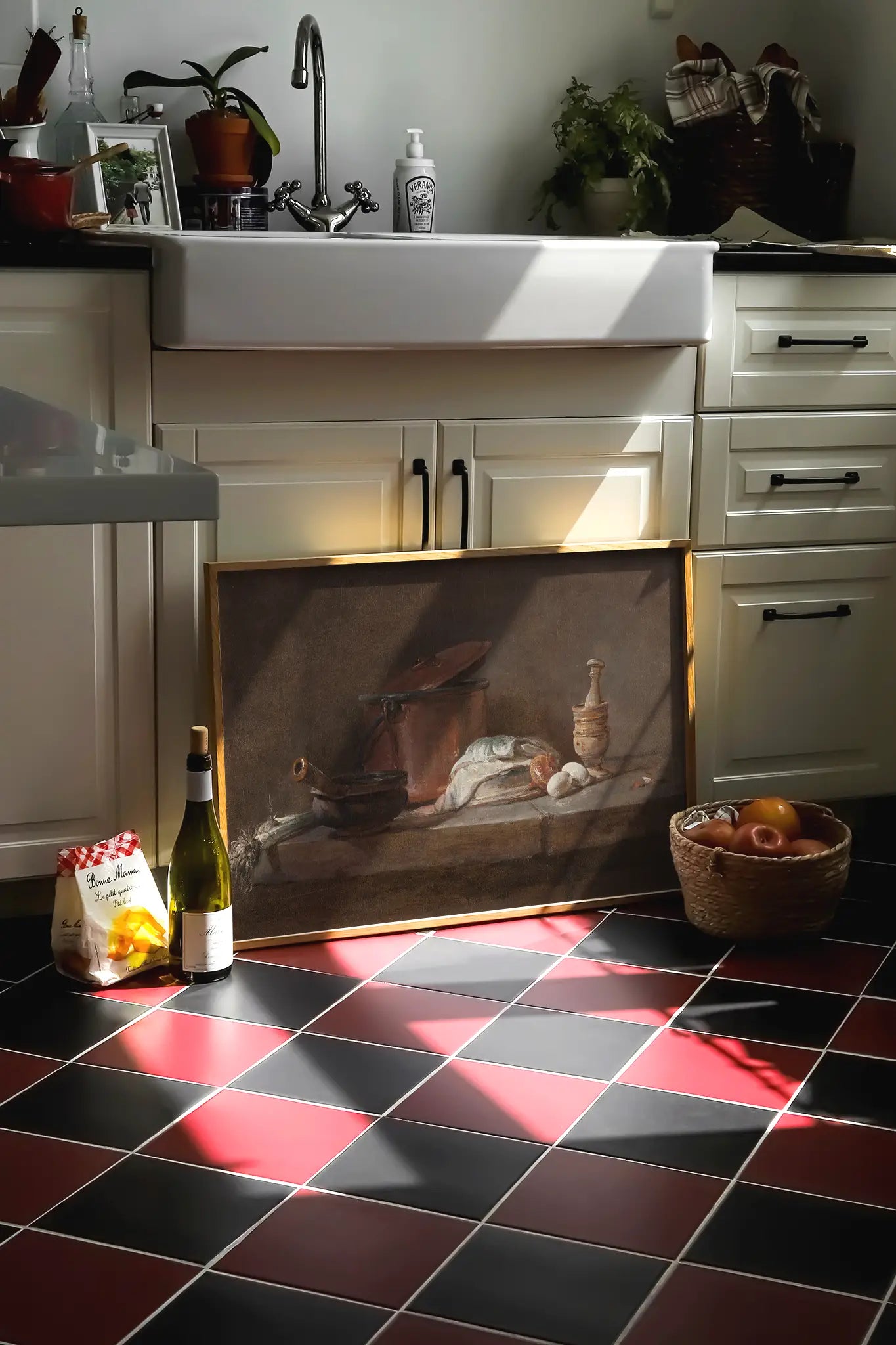 Jean-Siméon Chardin - Kitchen Utensils #76 a beautiful winter painting reproduction printed by GalleryInk.Art