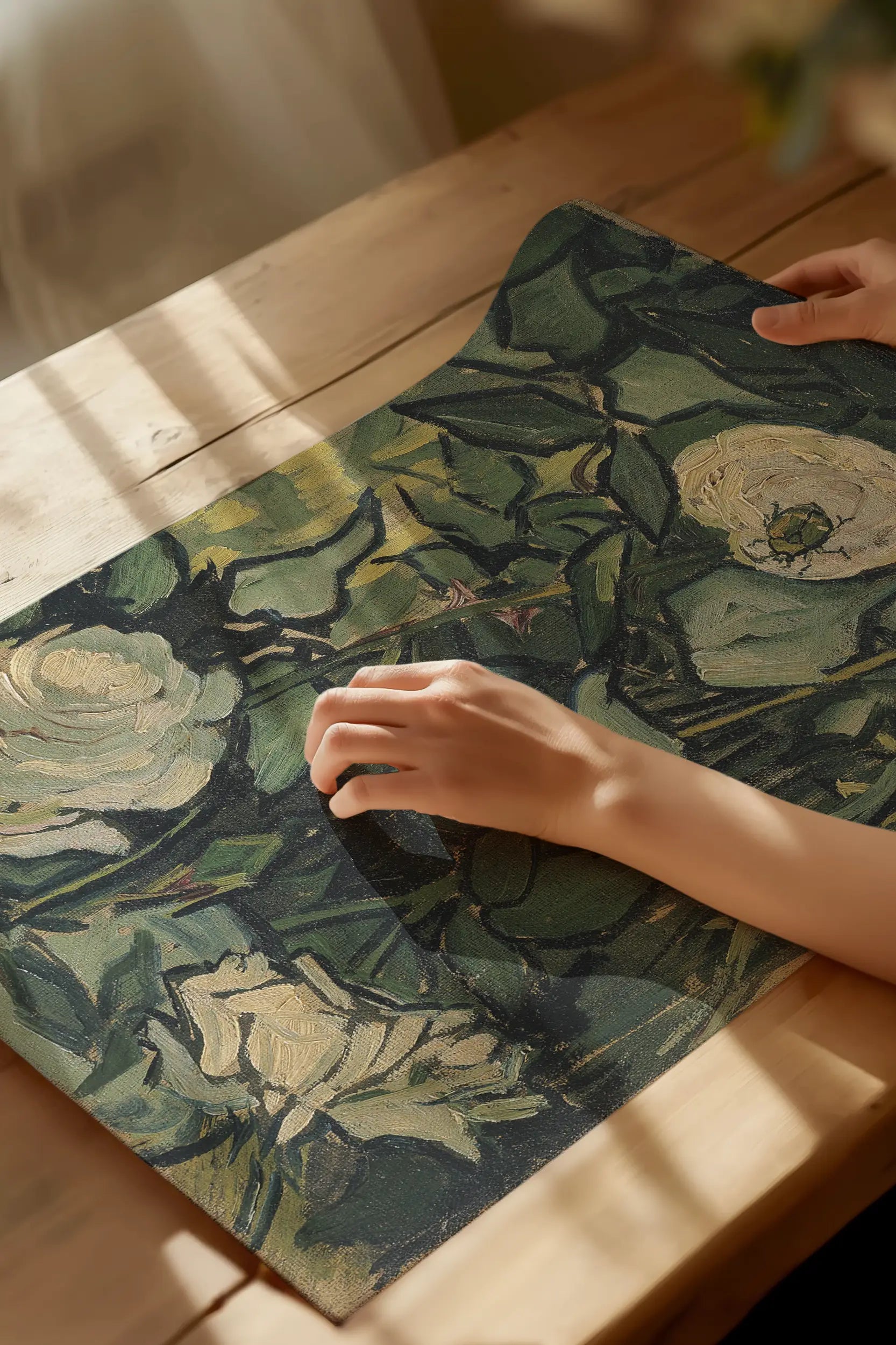Vincent Van Gogh - Roses #205 a beautiful painting reproduction by GalleryInk.Art