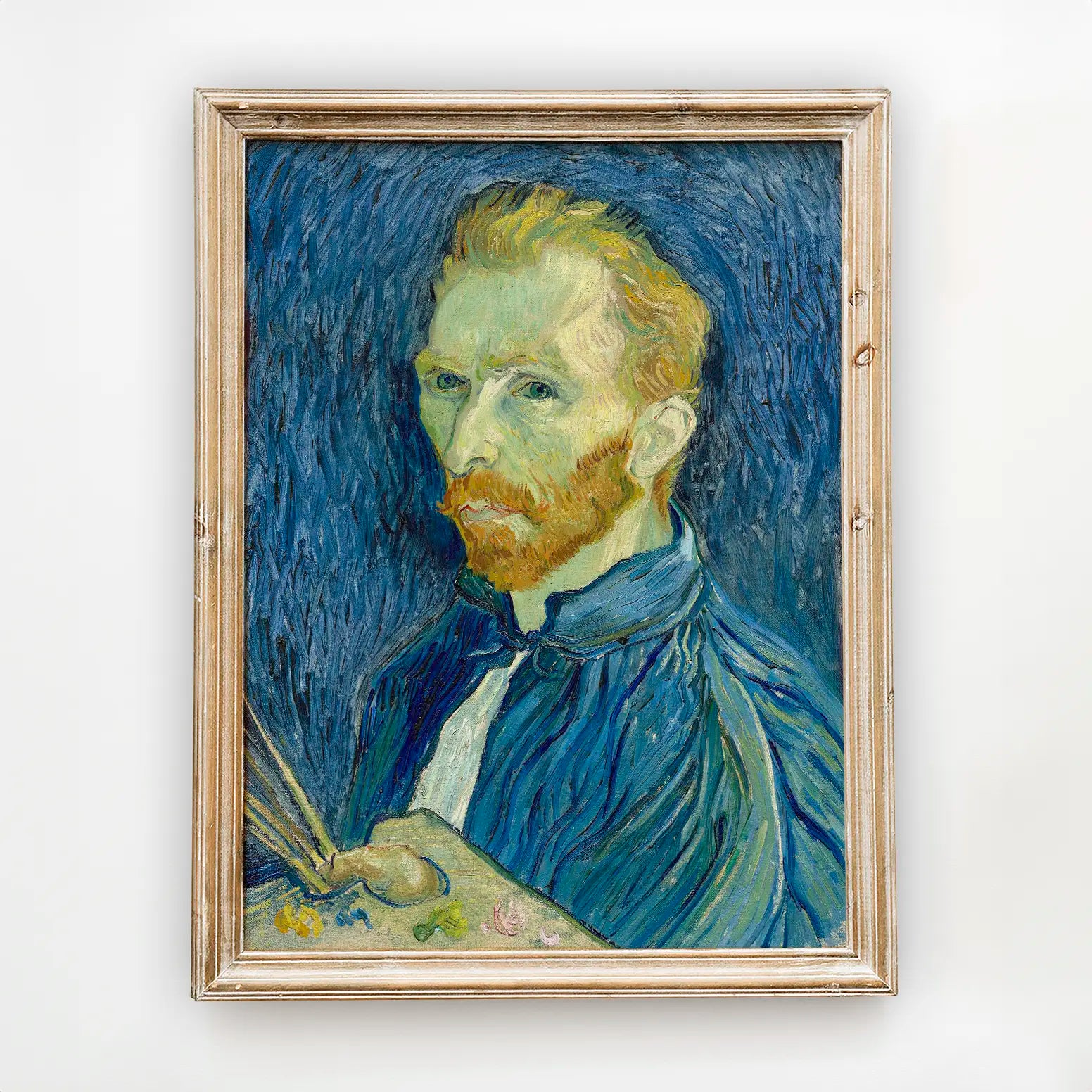 Vincent Van Gogh - Self-Portrait #7 a beautiful painting reproduction by GalleryInk.Art