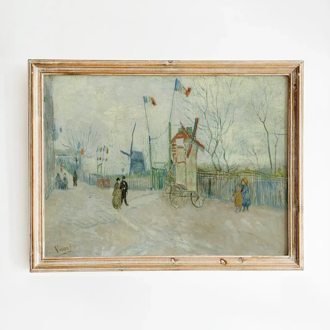 Vincent van Gogh - Impasse des Deux Frères #158 a beautiful painting reproduction printed by GalleryInk.Art