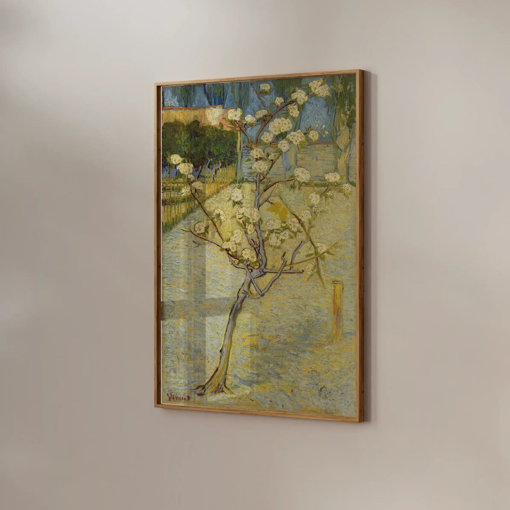 Vincent Van Gogh - Small pear tree in blossom #165 a beautiful painting reproduction by GalleryInk.Art