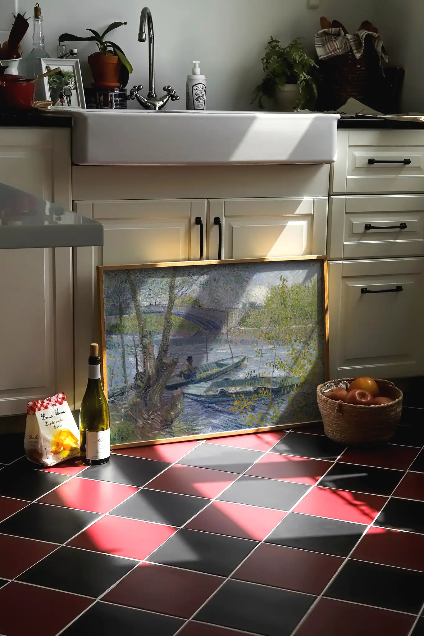 Vincent van Gogh - Fishing in Spring, the Pont de Clichy #11 a beautiful painting reproduction printed by GalleryInk.Art