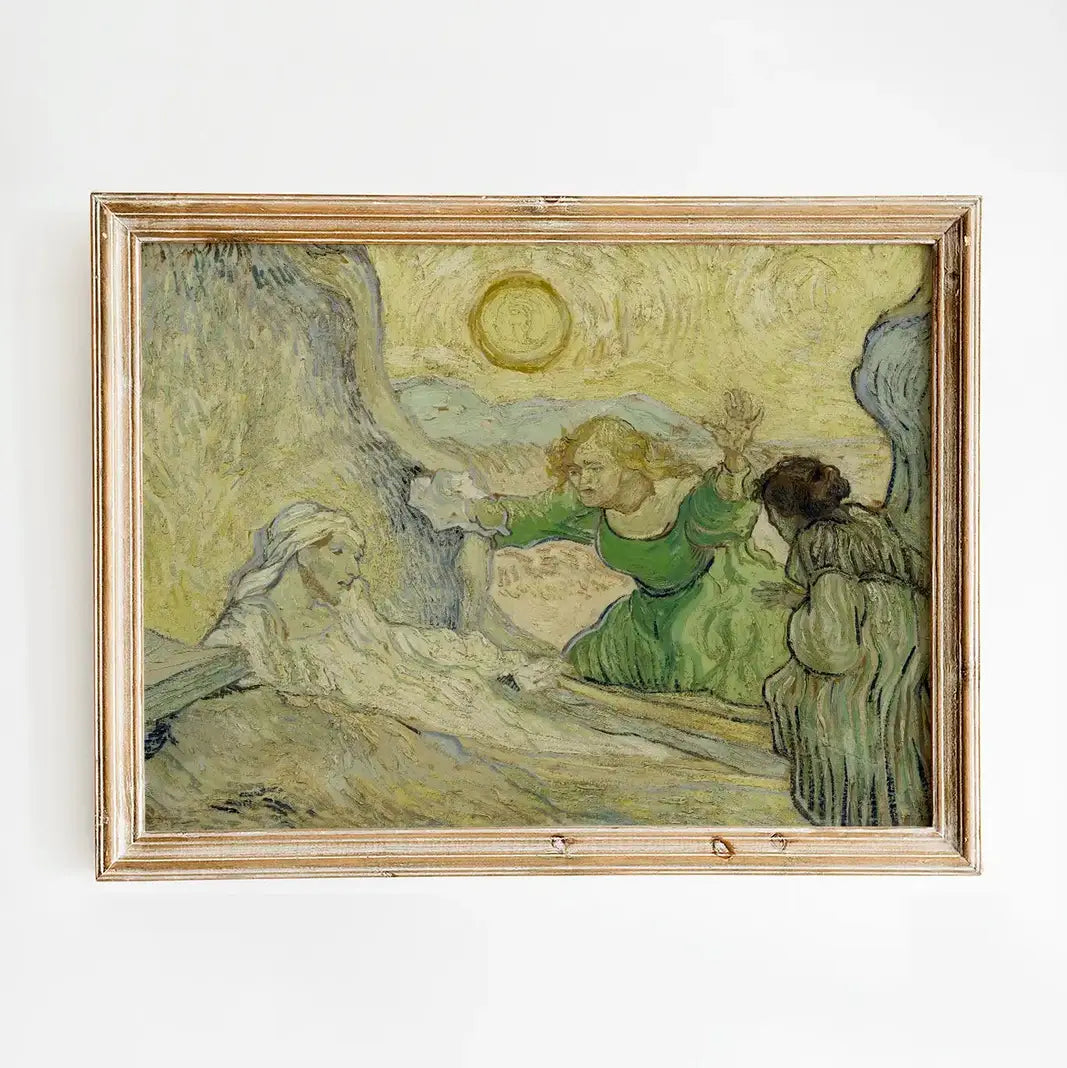 Vincent van Gogh - The raising of Lazarus #71 vintage print by GalleryInk.Art