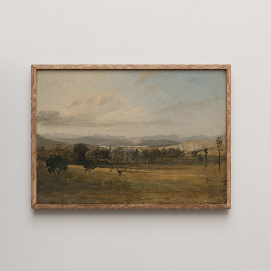 Sketch Of Leighton Hall by John Constable - Fine Art Print
