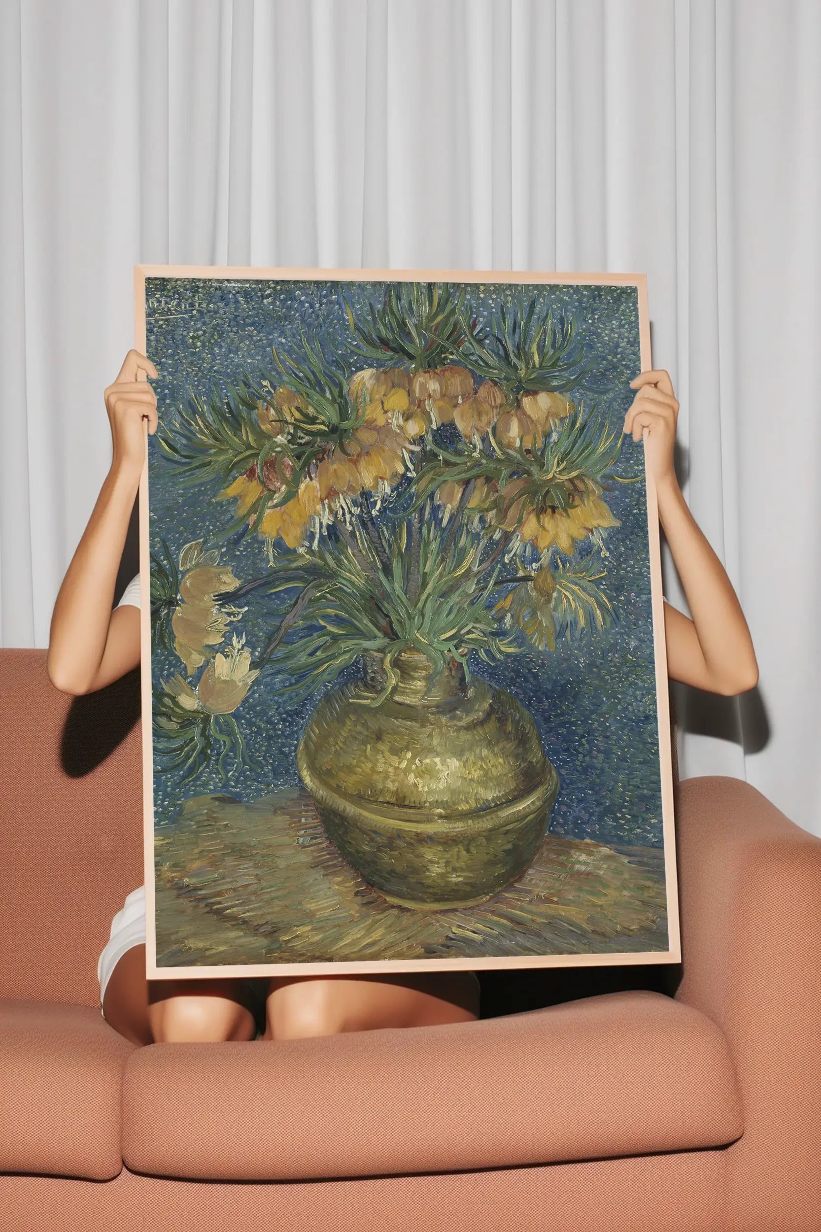 Vincent Van Gogh - Imperial Fritillaries in a Copper Vase #141 a beautiful painting reproduction by GalleryInk.Art