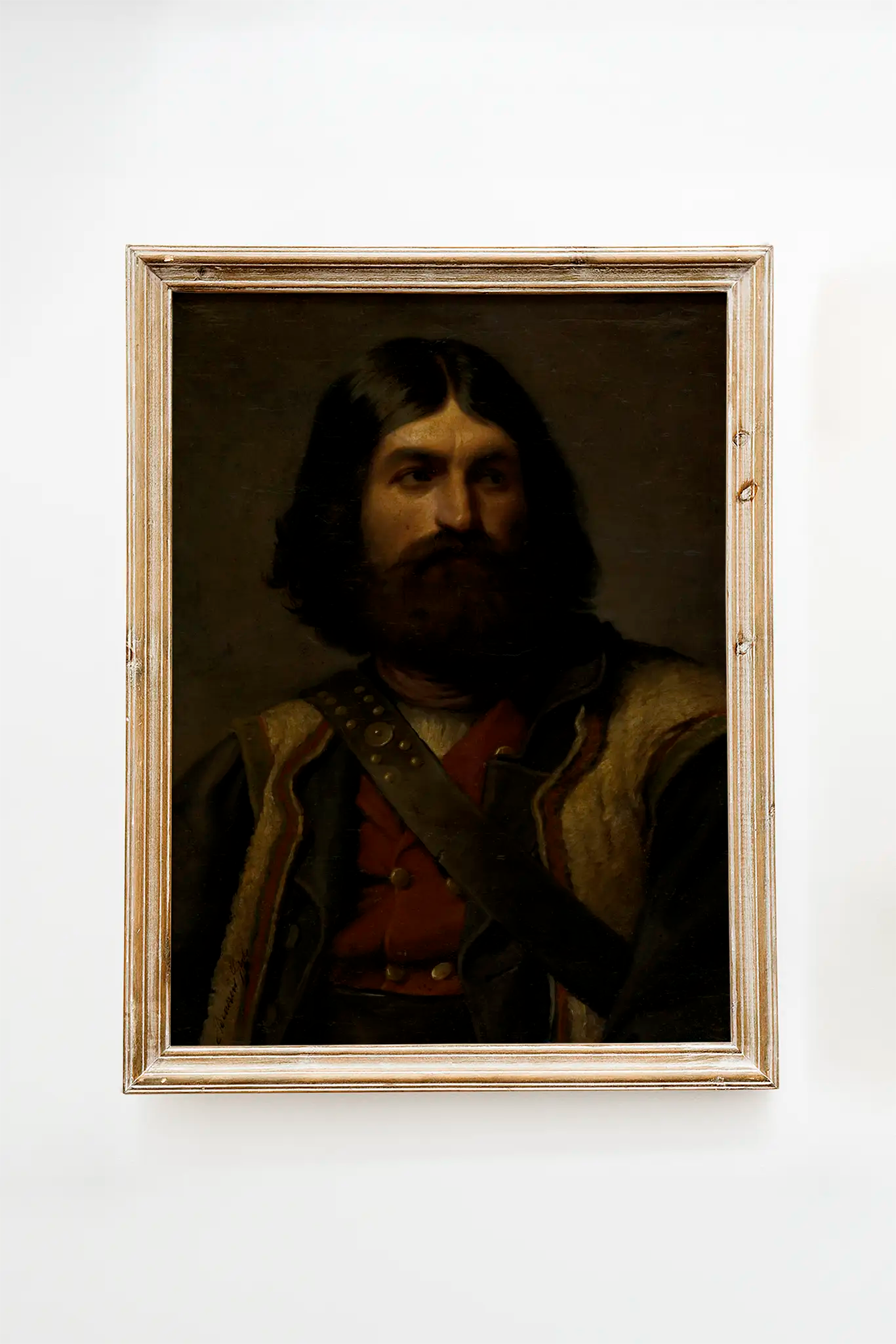 The final product title should be: Gyula Benczúr - Portrait of a man #45 poster print
