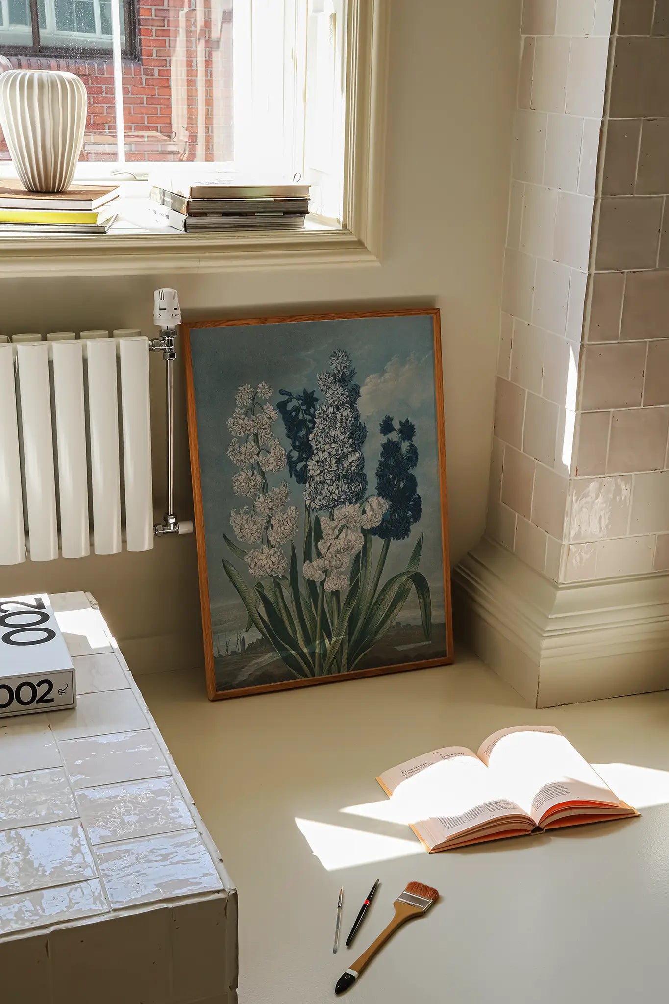 Thomas Warner - Hyacinths #65 a beautiful painting reproduction printed by GalleryInk.Art, a store providing still life wall art prints