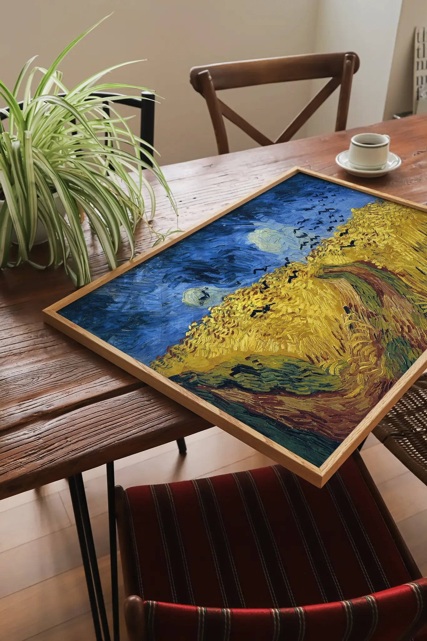 Vincent van Gogh - Wheatfield with Crows #120 vintage print by GalleryInk.Art