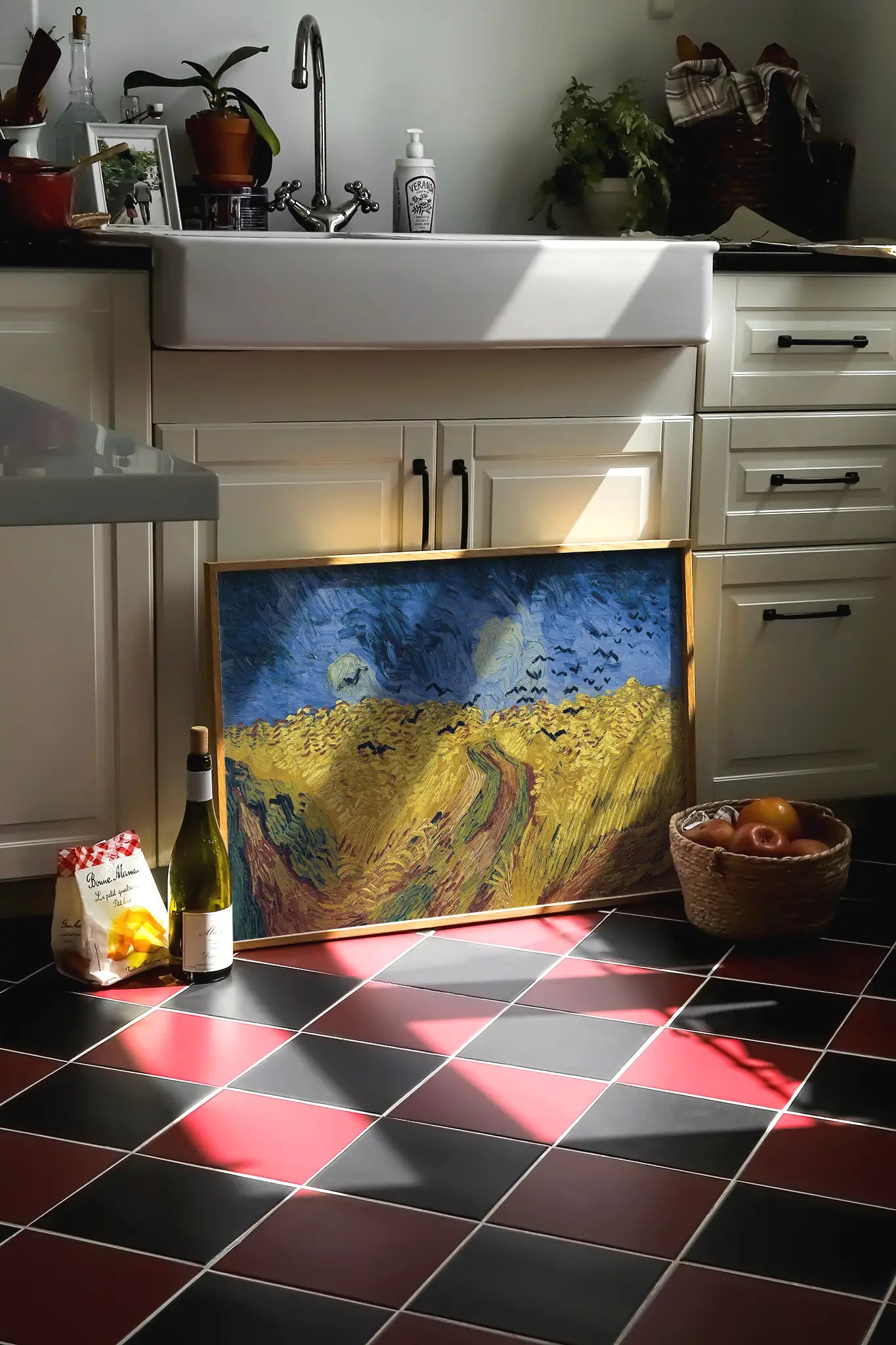Vincent van Gogh - Wheatfield with Crows #120 vintage print by GalleryInk.Art