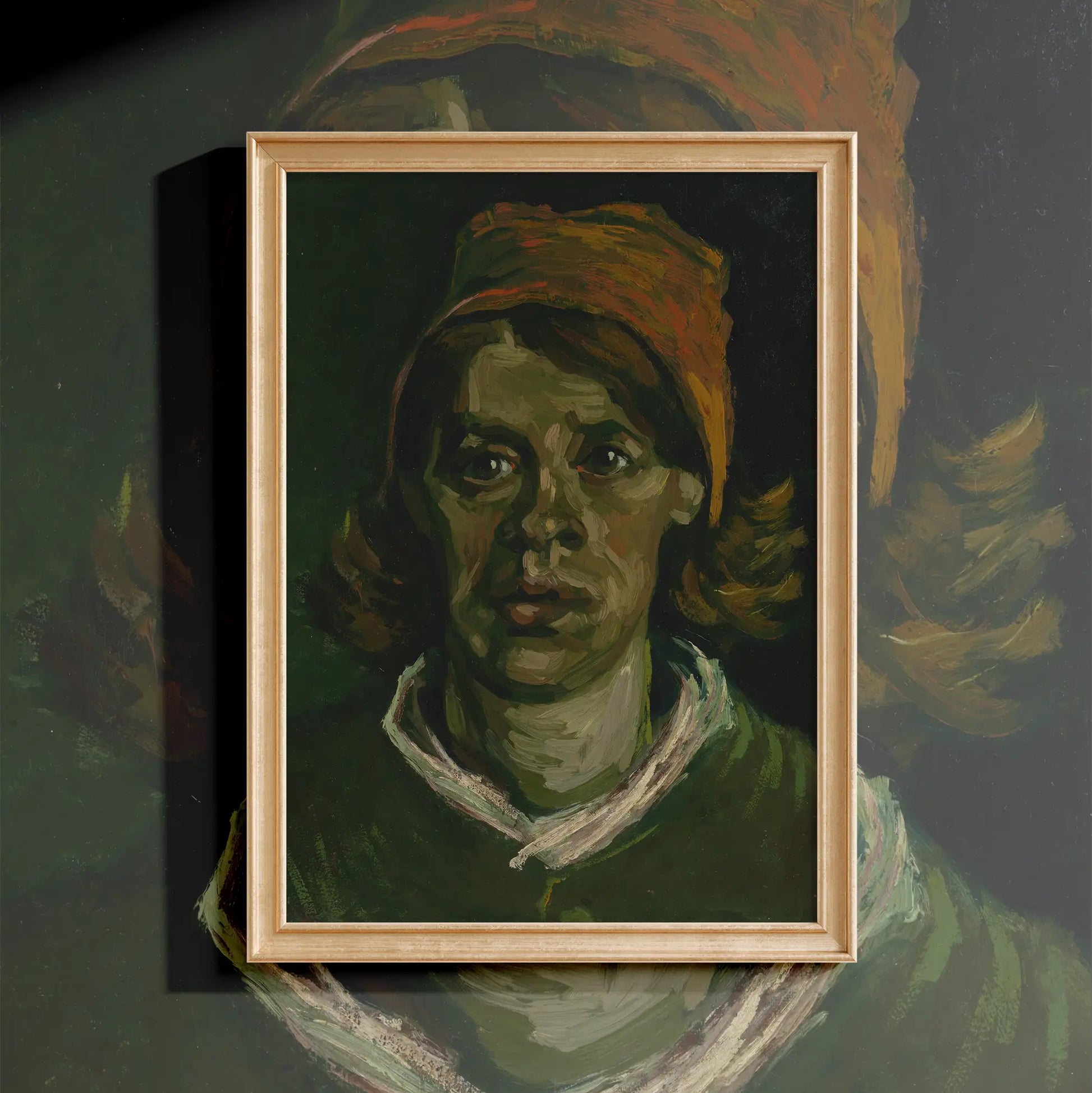 Vincent Van Gogh - Head of a woman #178 a beautiful painting reproduction by GalleryInk.Art