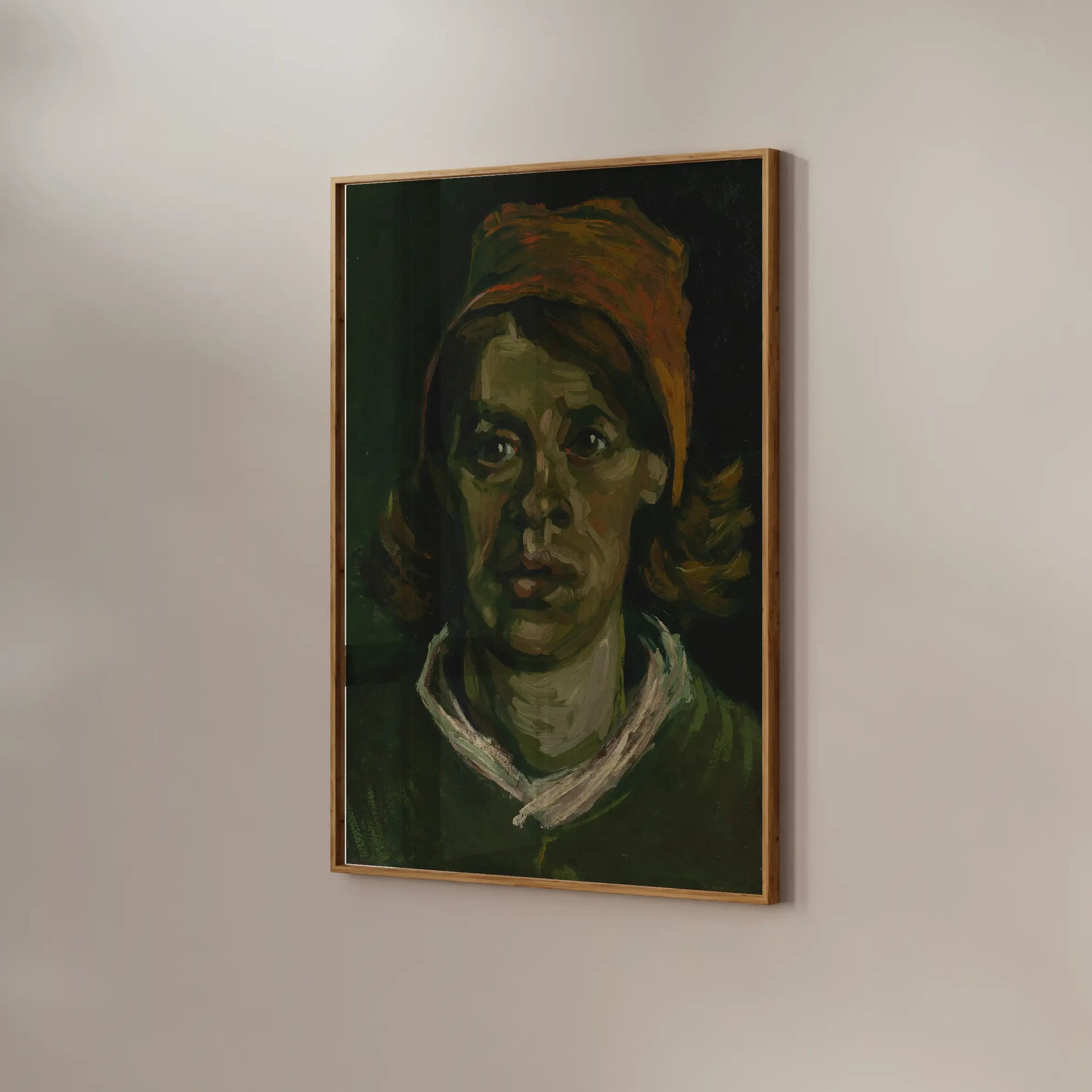 Vincent Van Gogh - Head of a woman #178 a beautiful painting reproduction by GalleryInk.Art