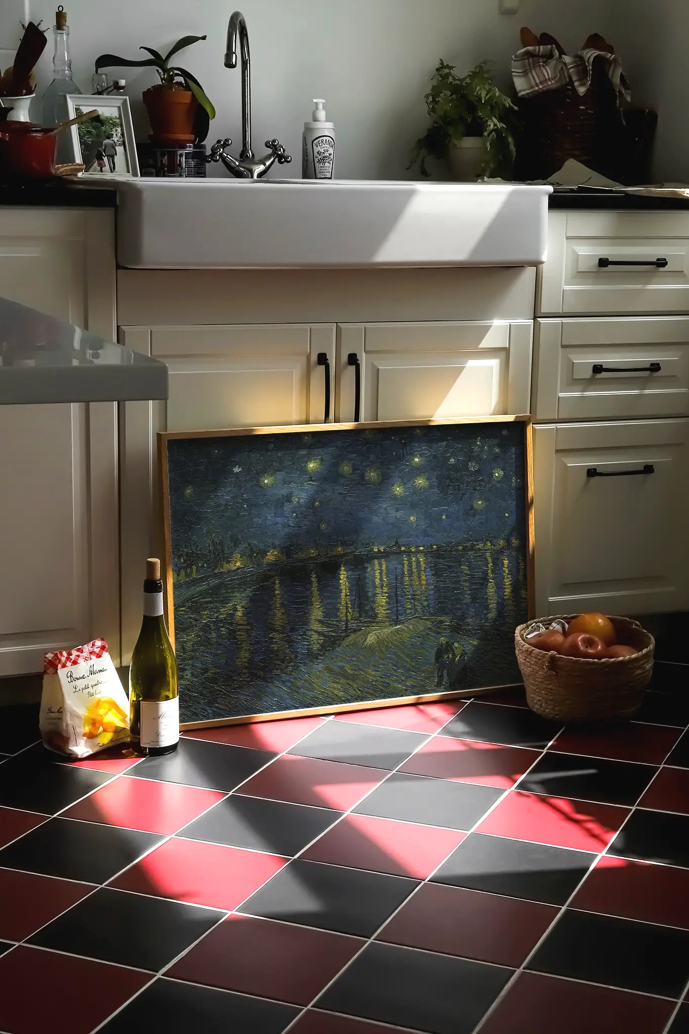 Vincent van Gogh - Starry Night #65 vintage print by GalleryInk.Art