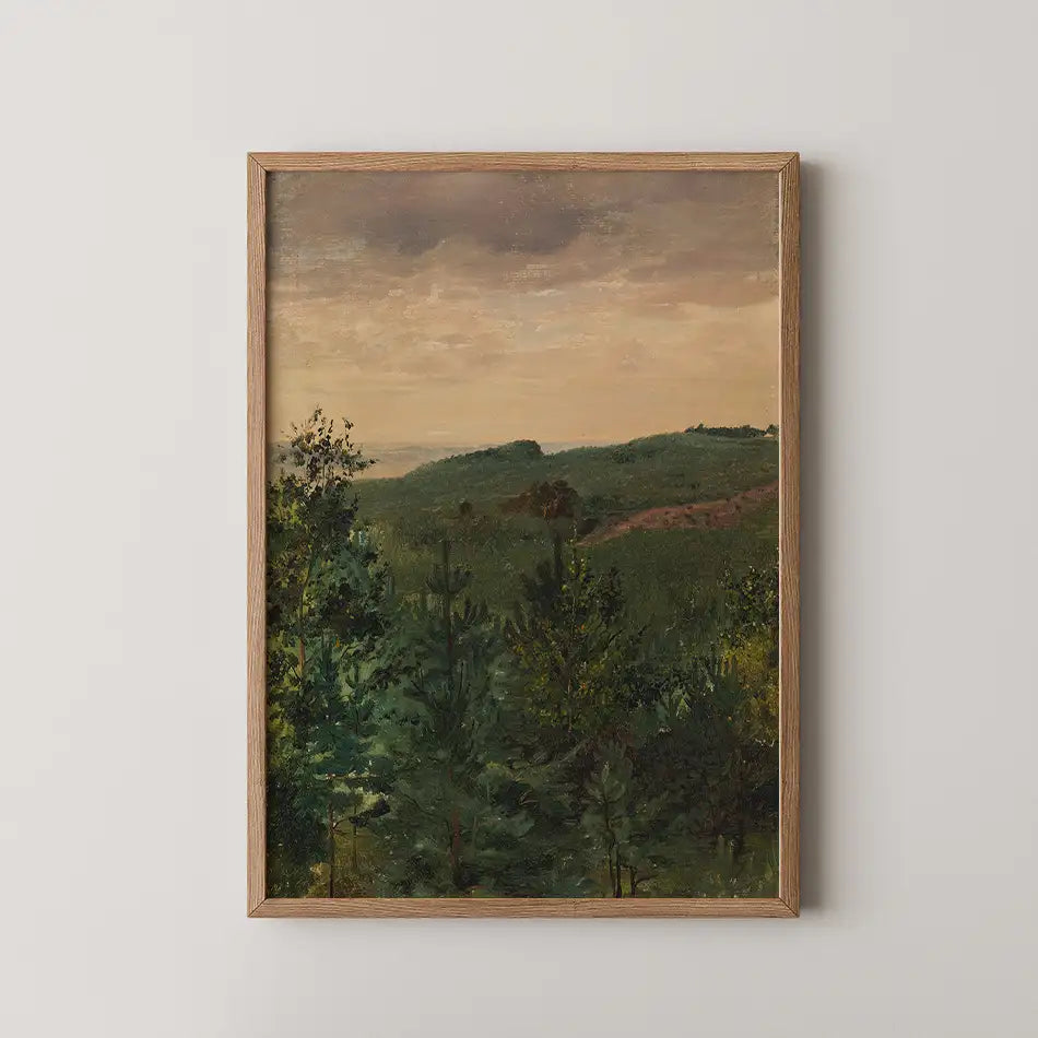 Spruce Saplings in Sandy Soil Study by Werner Holmberg - Fine Art Print