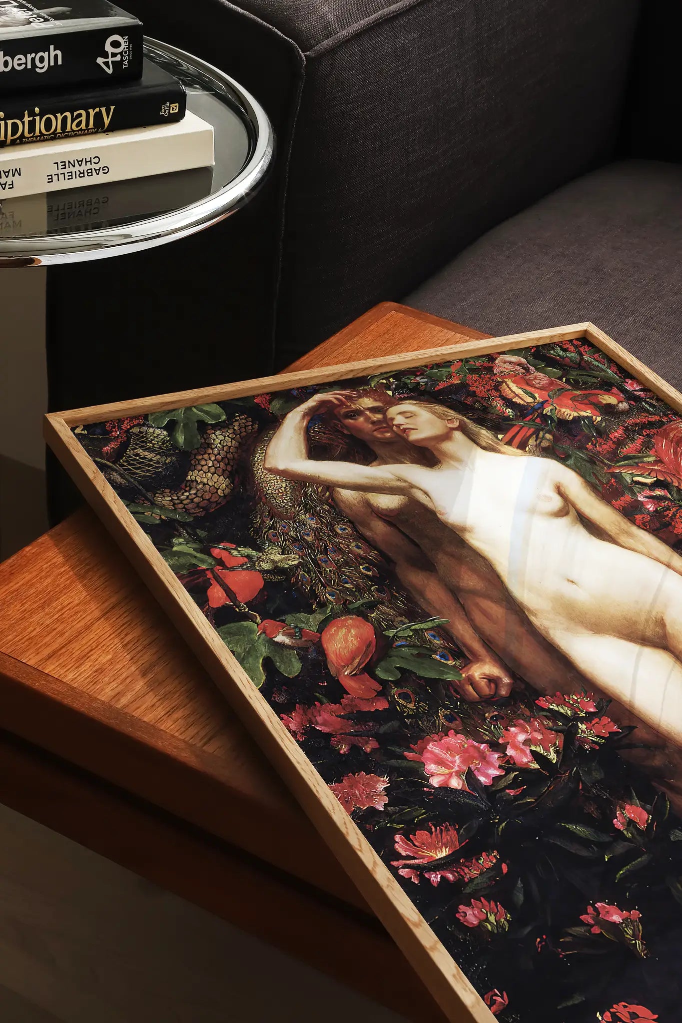 Byam Shaw - The Woman, The Man And The Serpent #15 a beautiful painting reproduction printed by GalleryInk.Art, a store providing religious wall art prints
