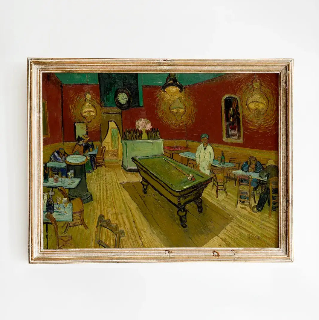 Vincent van Gogh - Le café de nuit #33 vintage print by GalleryInk.Art