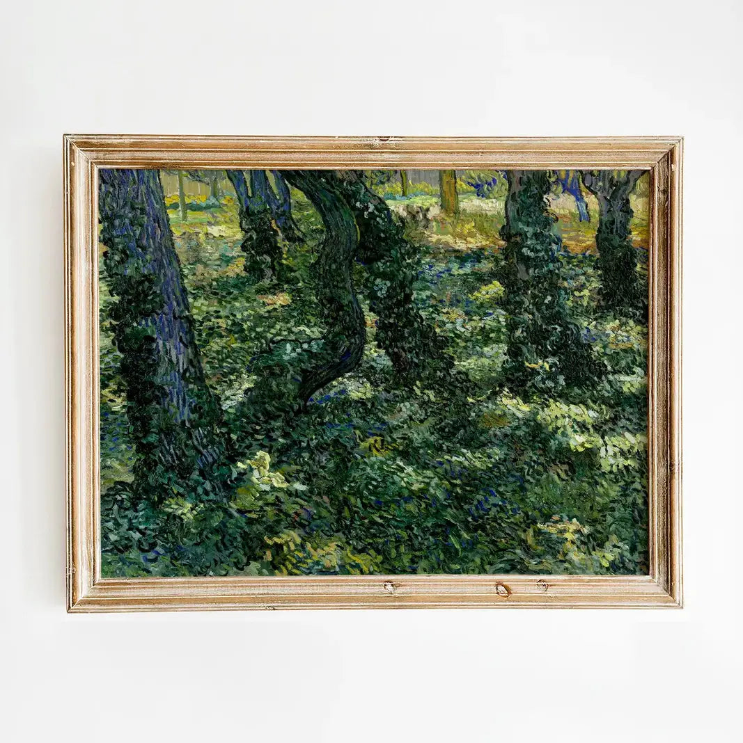 Vincent van Gogh - Undergrowth #76 vintage print by GalleryInk.Art