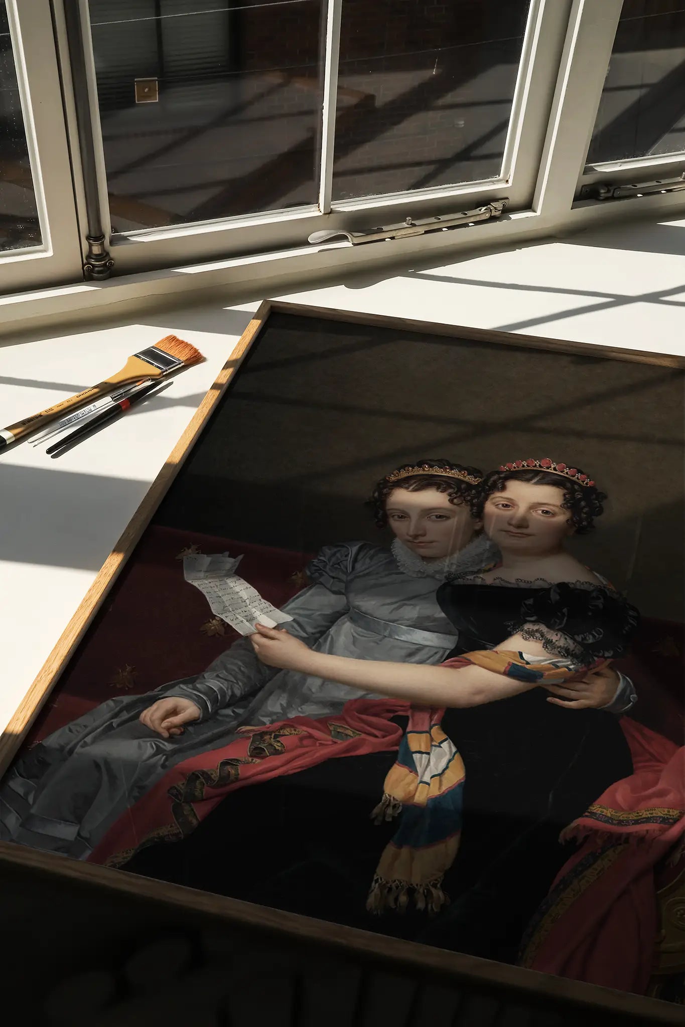 Jacques Louis David - The Sisters Zénaïde And Charlotte Bonaparte #60 poster print