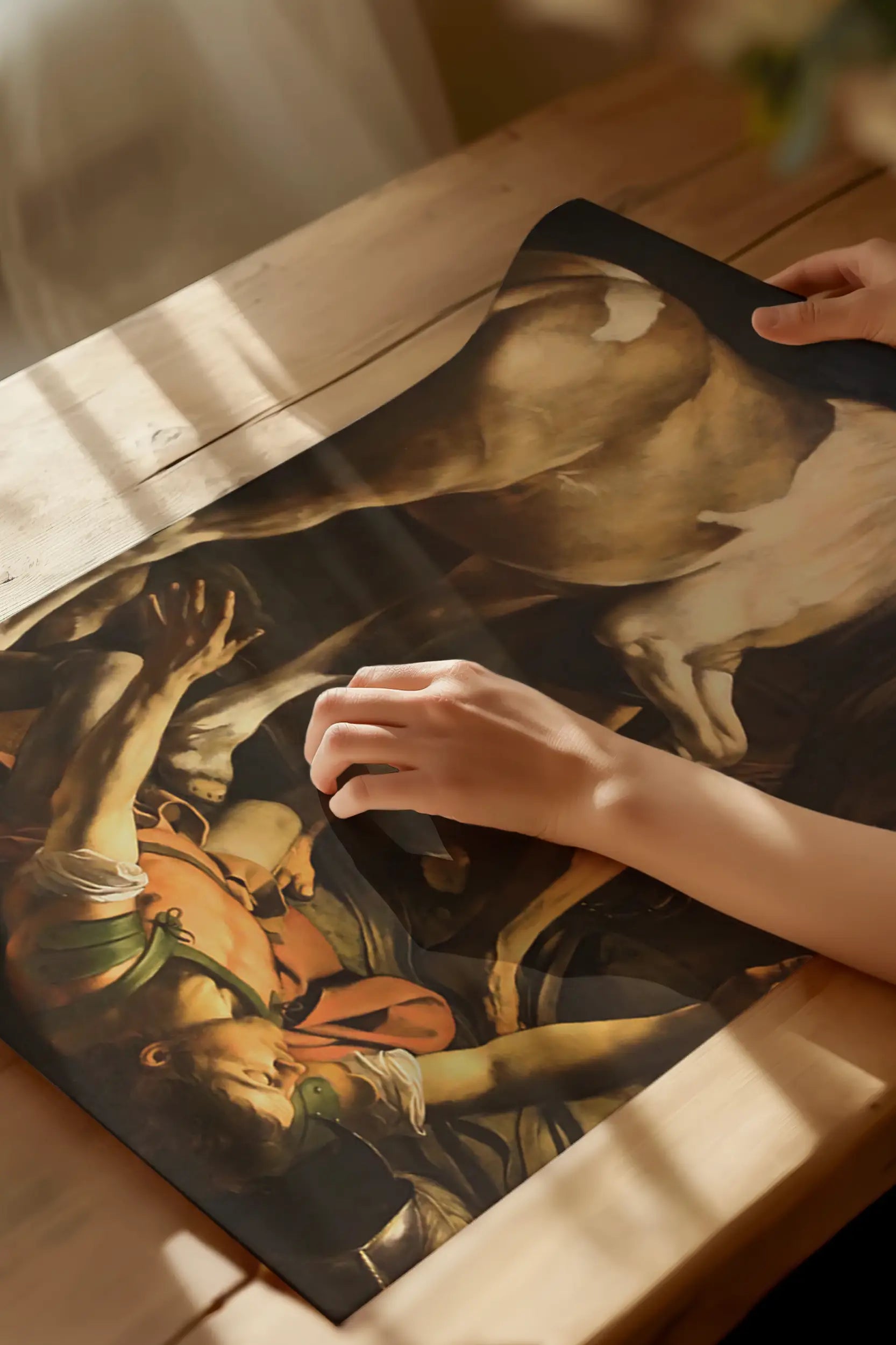 Caravaggio - Conversion of Saint Paul #41 a beautiful painting reproduction by GalleryInk.Art