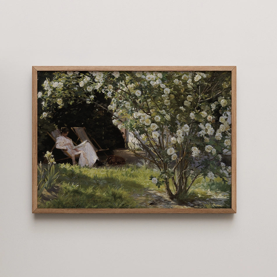 Roses by Peder Severin Kroyer - Fine Art Print