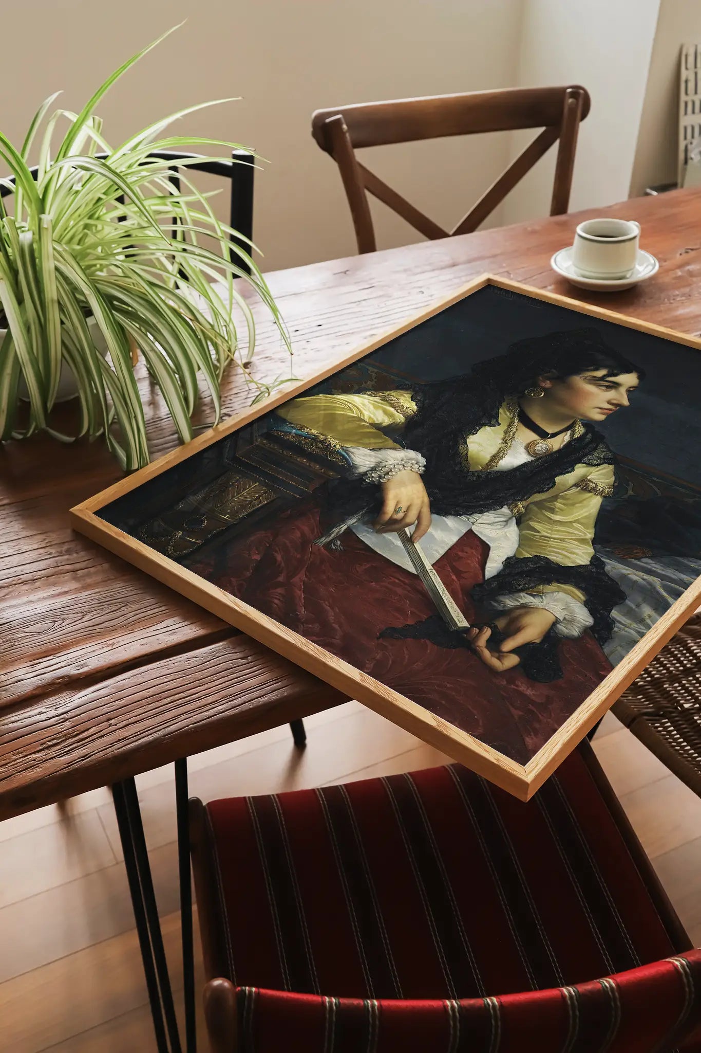 Jan Frederik Pieter Portielje - Girl with Mantilla #120 poster print