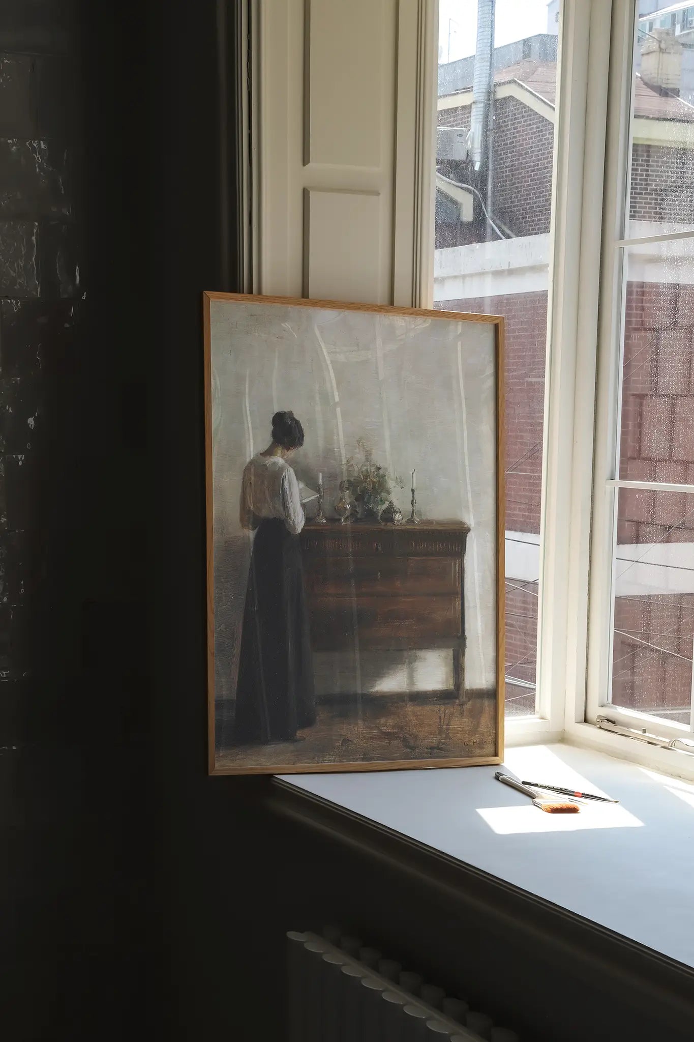 Carl Holsoe - Interior With the Artist's Wife #5 poster print