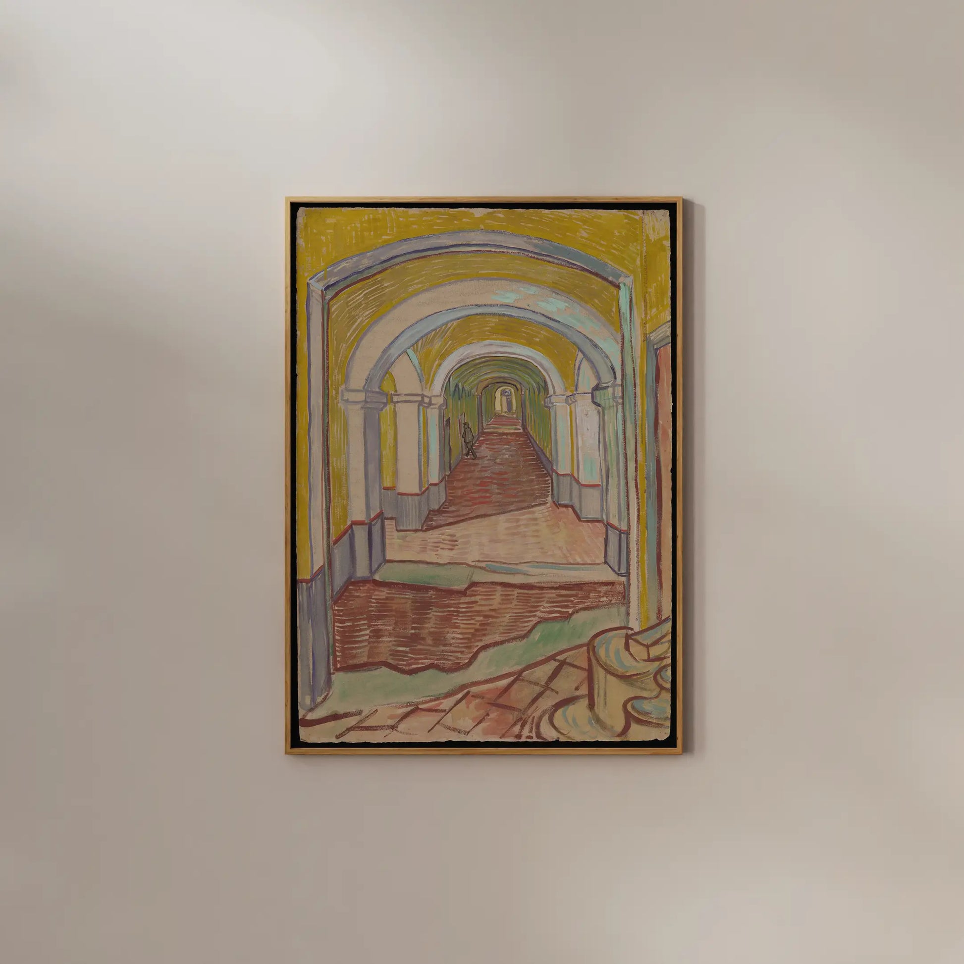 Vincent Van Gogh - Corridor in the Asylum #113 a beautiful painting reproduction by GalleryInk.Art