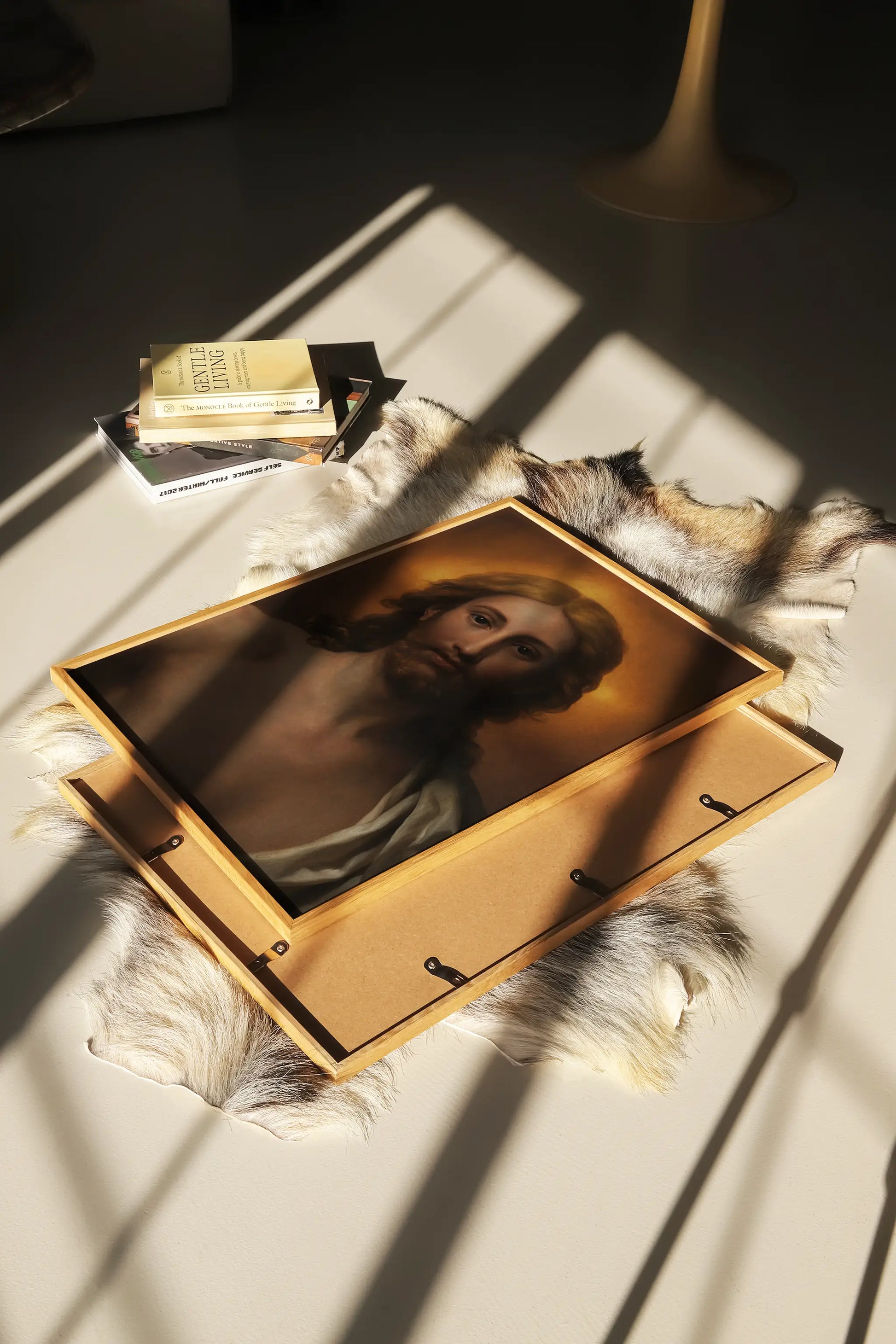 Anton Raphael Mengs - Salvator Mundi #11 a beautiful painting reproduction printed by GalleryInk.Art, a store providing religious wall art prints