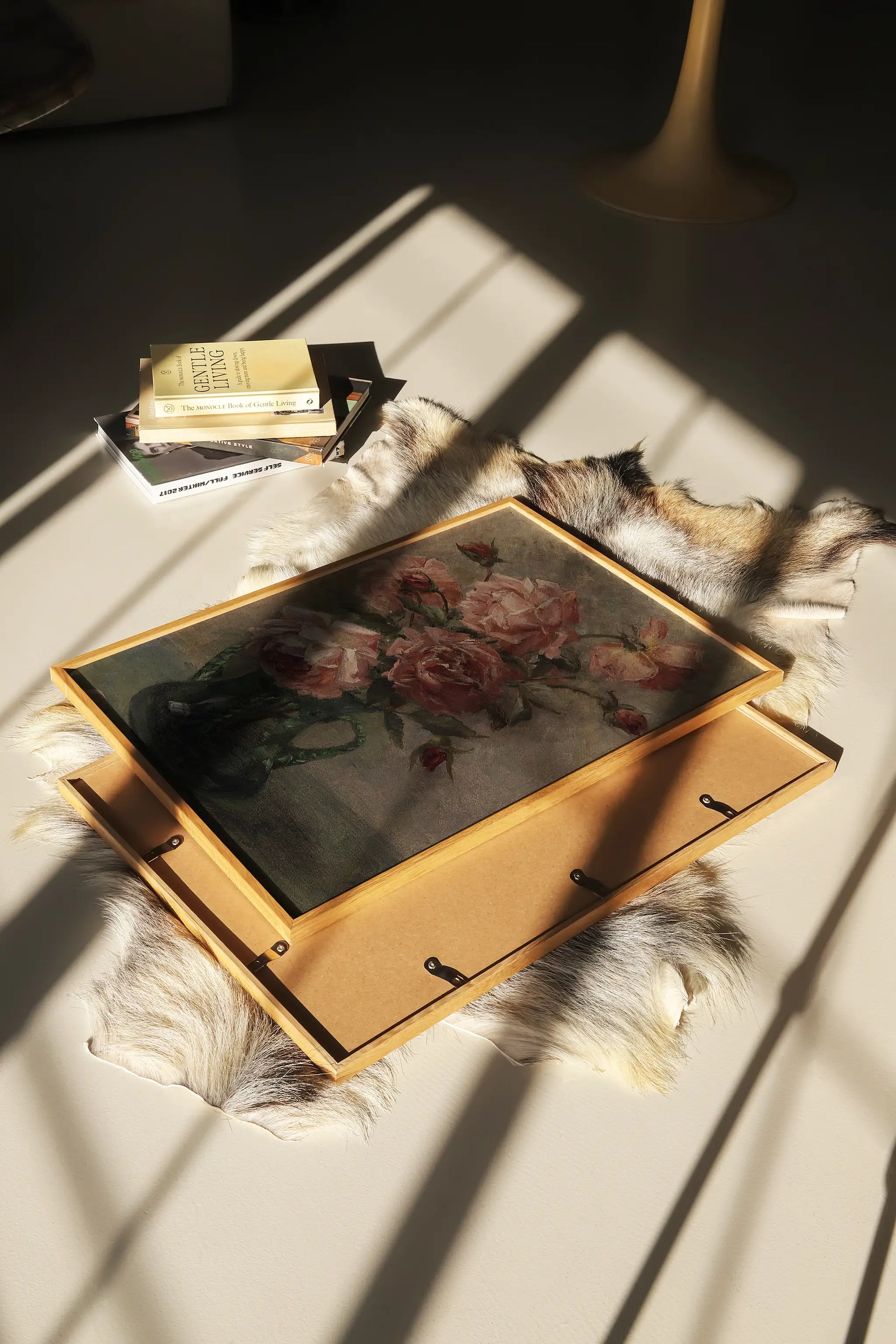 Elise Nees von Esenbeck - Rosen in Vase #18 a beautiful painting reproduction printed by GalleryInk.Art, a store providing still life wall art prints