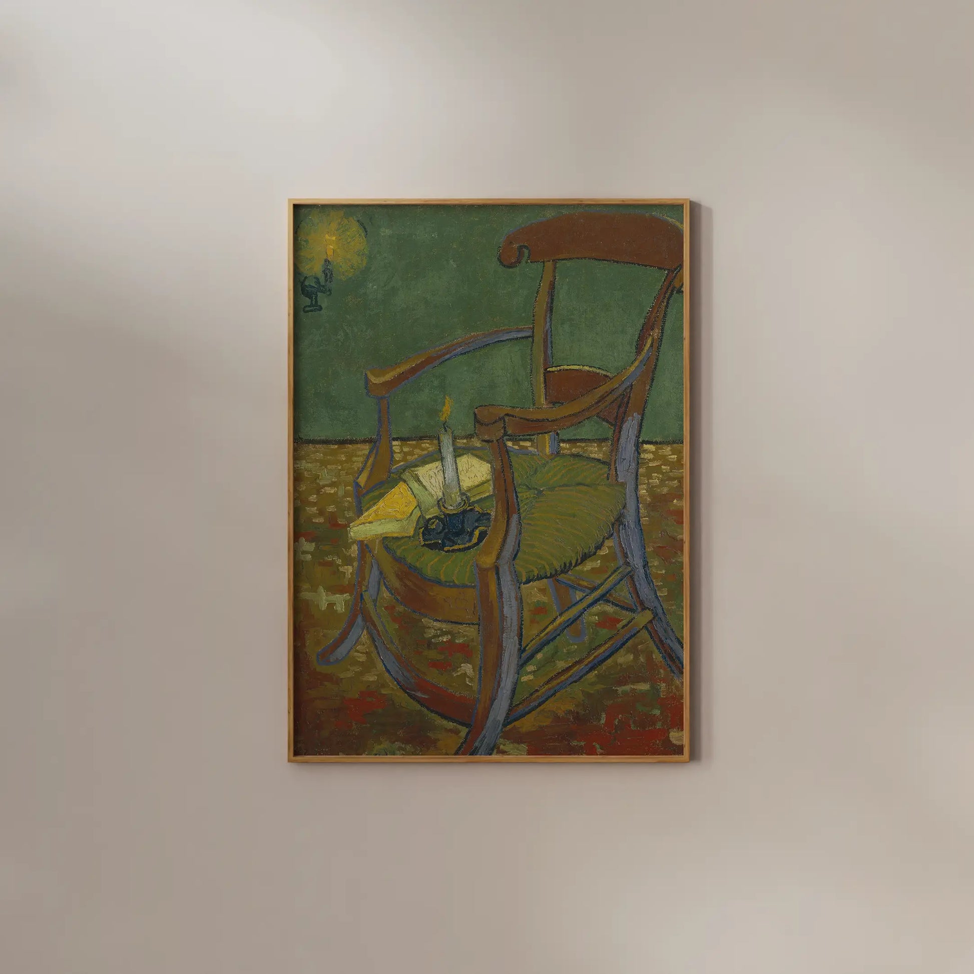 Vincent Van Gogh - Gauguin’s Chair #114 a beautiful painting reproduction by GalleryInk.Art