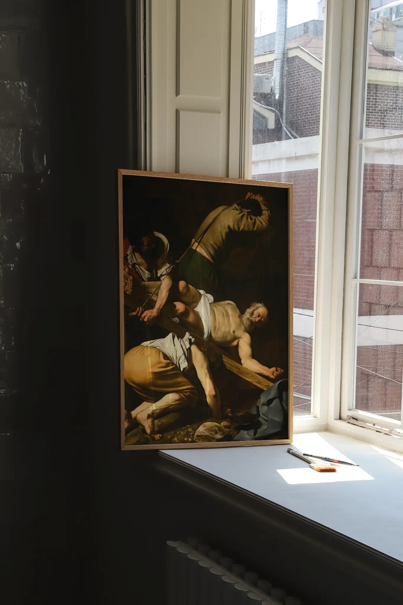 Caravaggio - Crucifixion of St. Peter #42 a beautiful painting reproduction by GalleryInk.Art