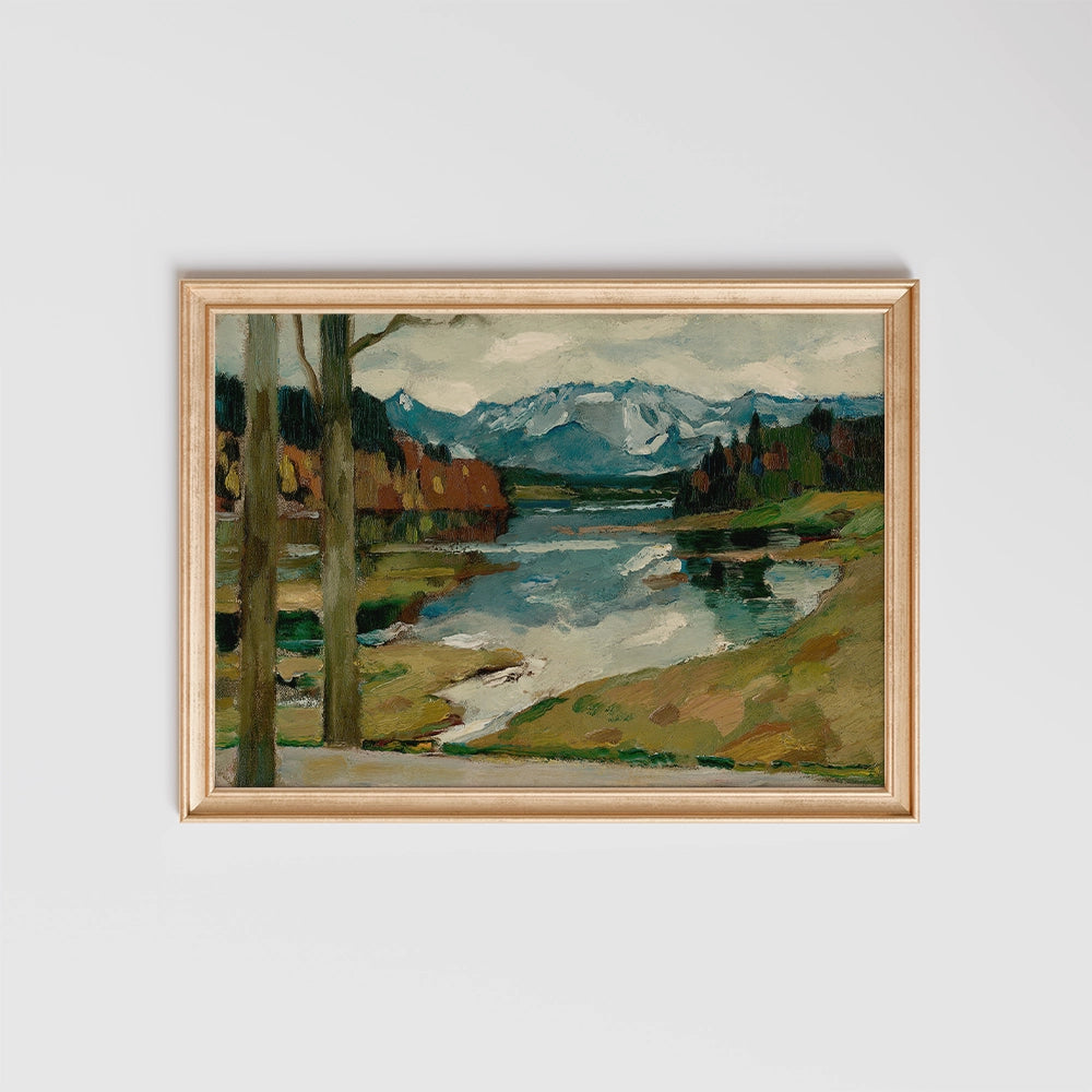 Chiemsee by Leo Putz Kampenwand - Fine Art Print