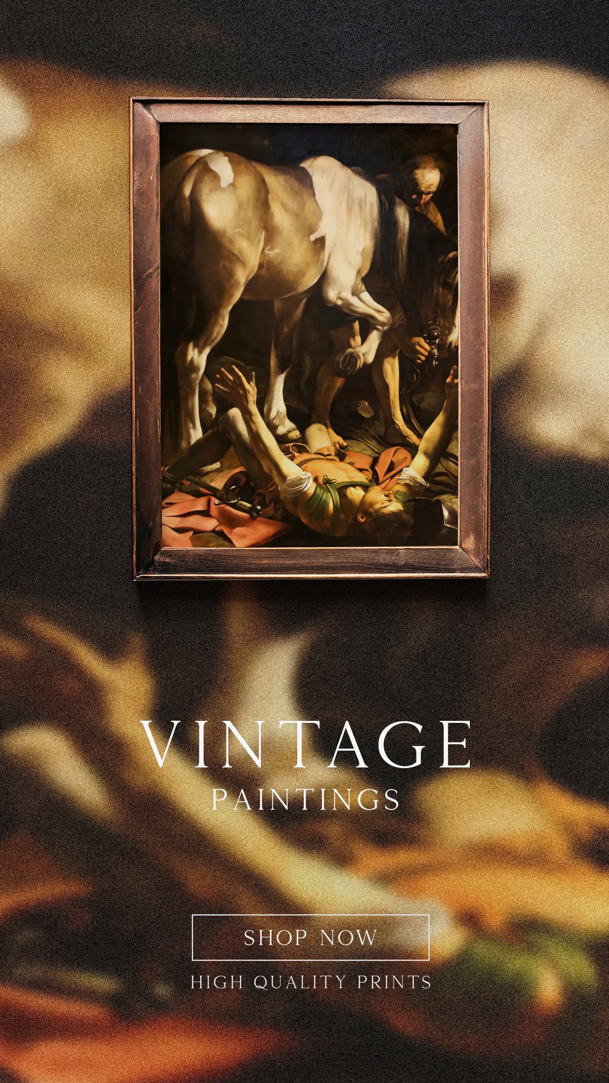 Caravaggio - Conversion of Saint Paul #41 a beautiful painting reproduction by GalleryInk.Art