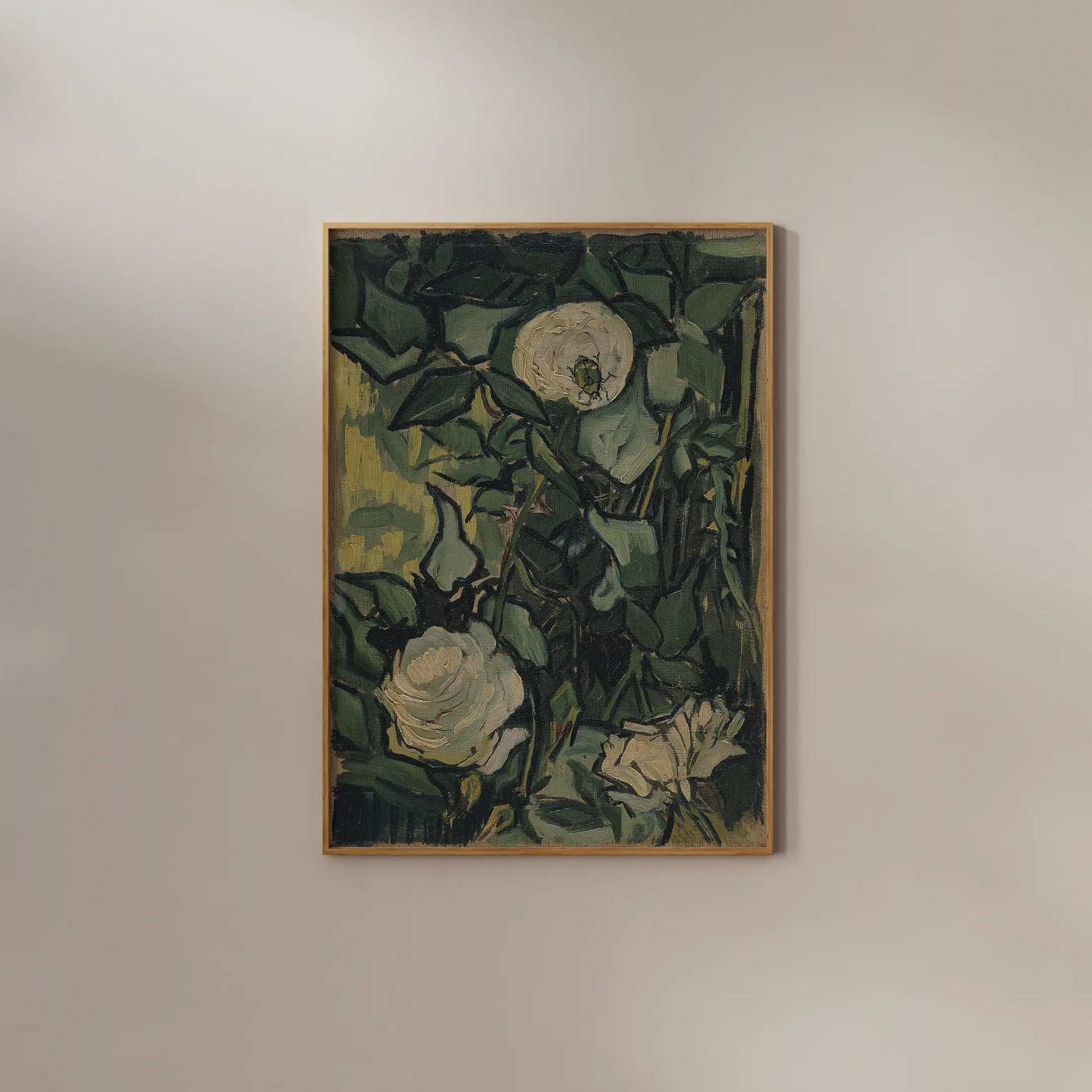 Vincent Van Gogh - Roses #205 a beautiful painting reproduction by GalleryInk.Art