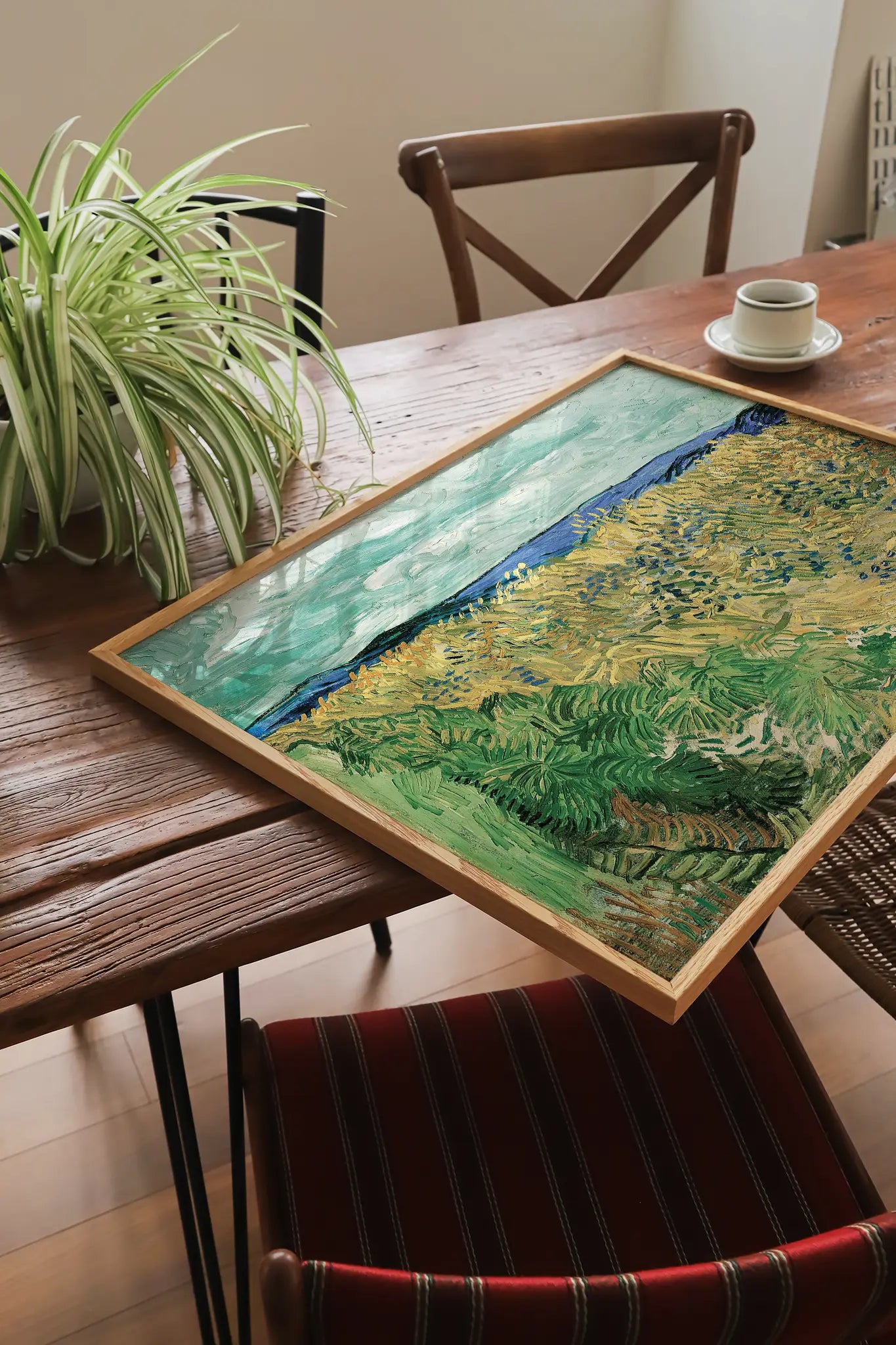Vincent van Gogh - Wheatfield With Cornflowers #133 vintage print by GalleryInk.Art