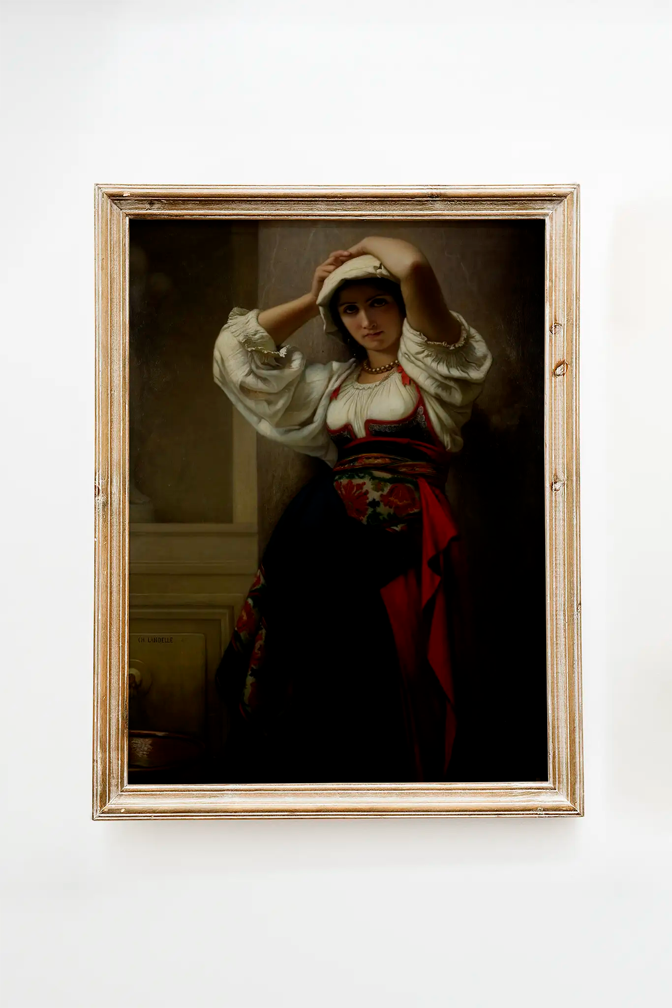 Charles Landelle - L’Italienne #62 poster print