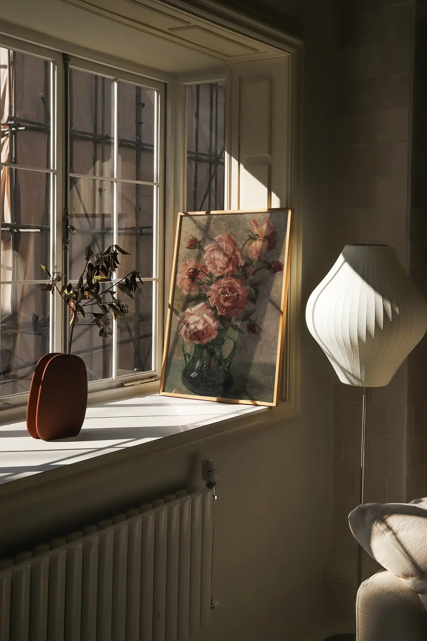 Elise Nees von Esenbeck - Rosen in Vase #18 a beautiful painting reproduction printed by GalleryInk.Art, a store providing still life wall art prints