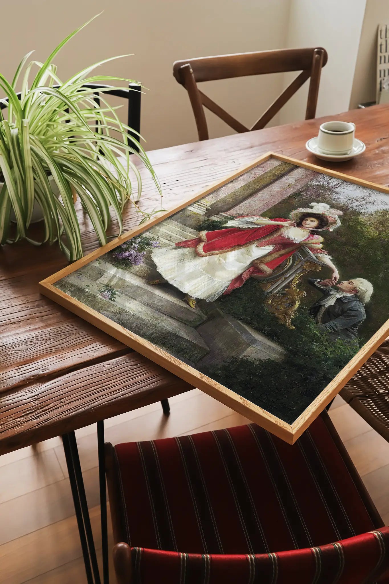 Jules Girardet - The Lovers #7 painting reproduction printed by GalleryInk.Art, a store providing vintage and romantic wall art prints