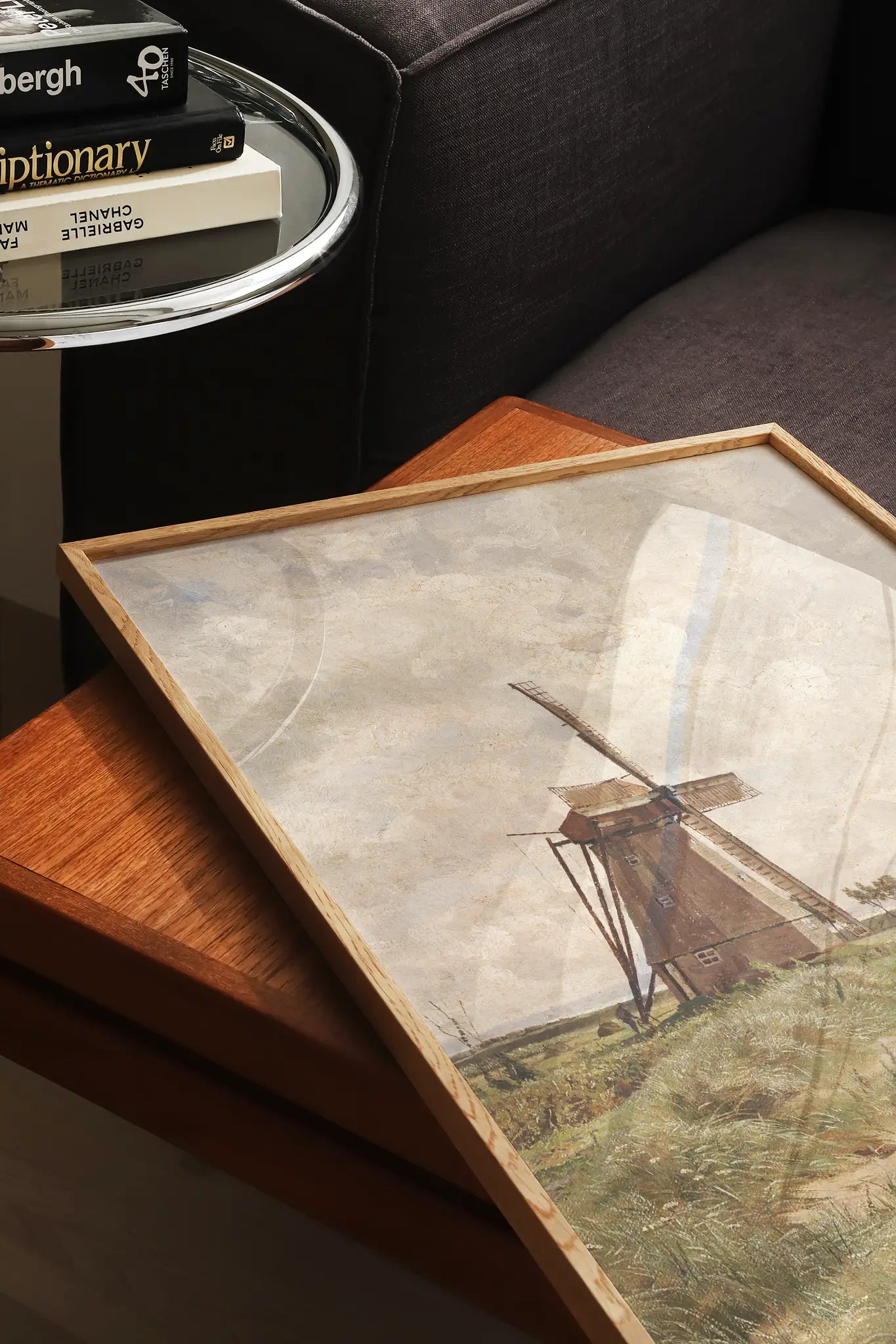 Carl Malchin - Windmill near Ahrenshoop #18 a beautiful landscape painting reproduction printed by GalleryInk.Art, a store providing landscape wall art prints