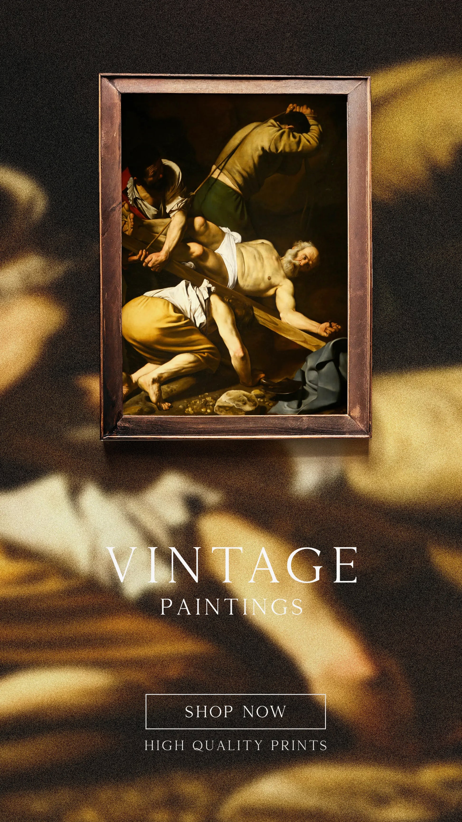 Caravaggio - Crucifixion of St. Peter #42 a beautiful painting reproduction by GalleryInk.Art